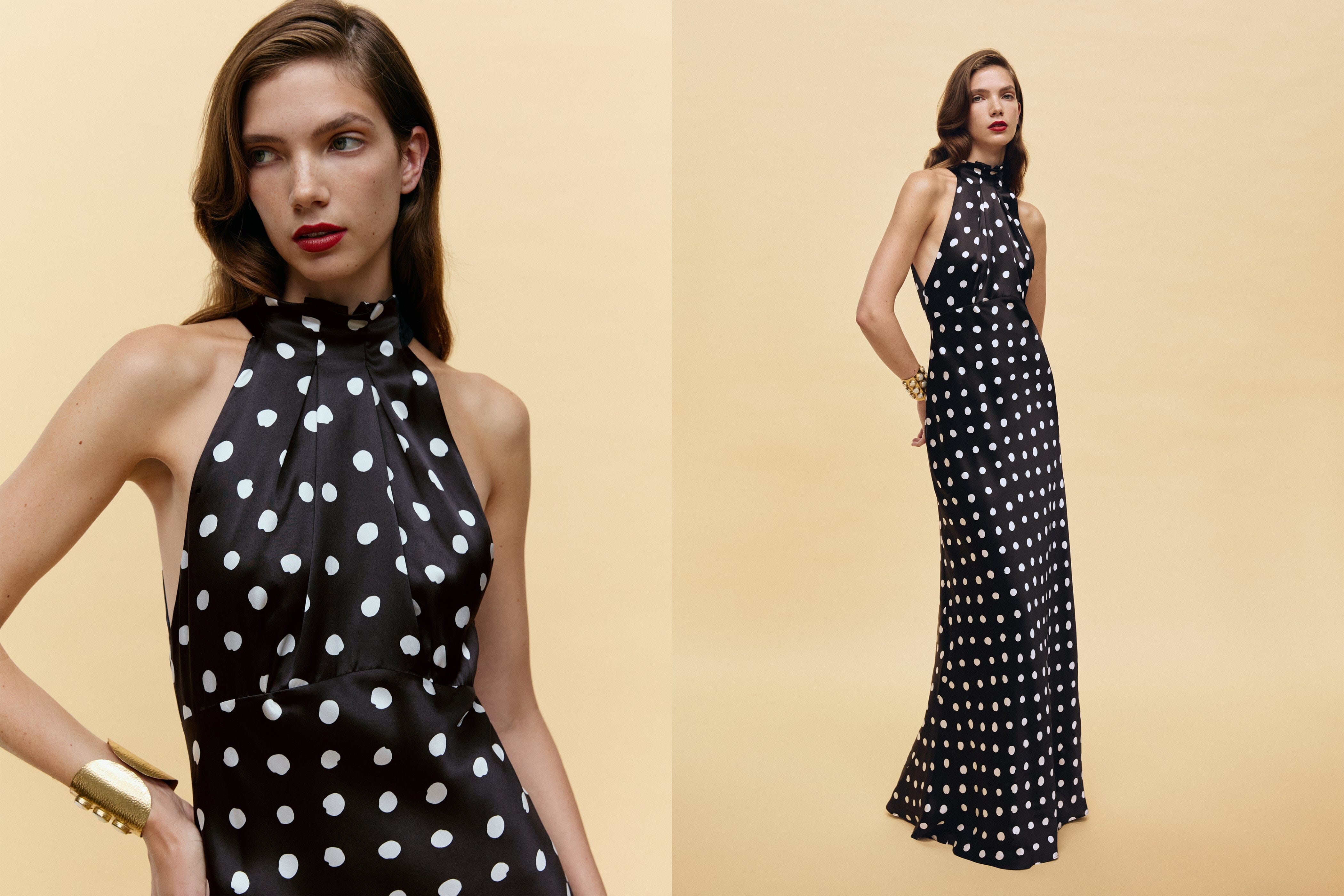 saloni holiday dress Michelle Dress in Nerine Azure – SALONI main image 0