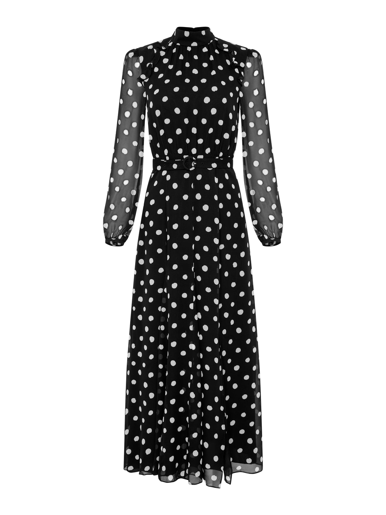 Load image into Gallery viewer, Jacqui B Dress in Mono Dot