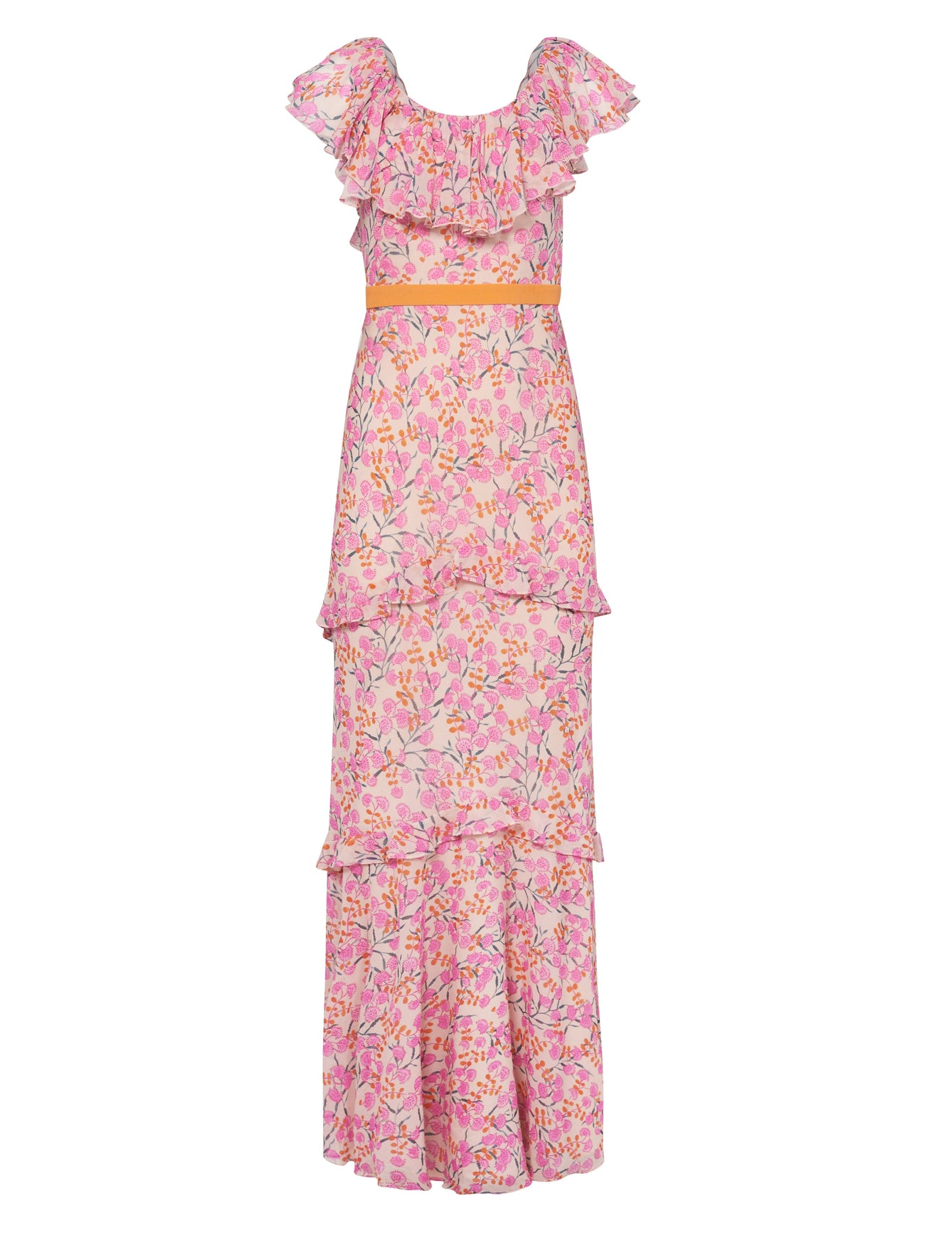Load image into Gallery viewer, Ella Long Dress in Samphire Tangerine