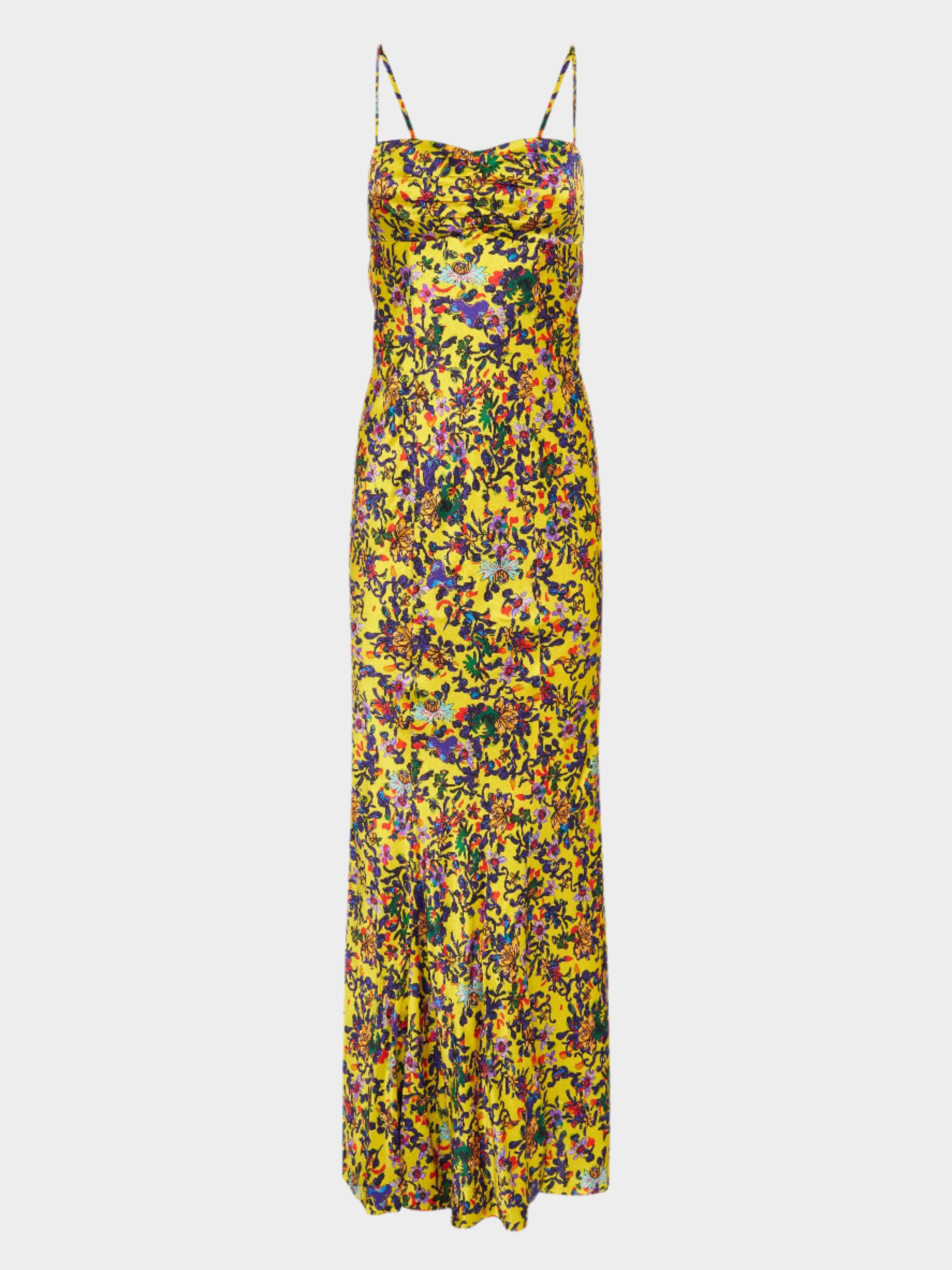 Renee Long Dress in Ornamental Citrine SALONI Renee Long Dress in Ornamental Citrine SALONI