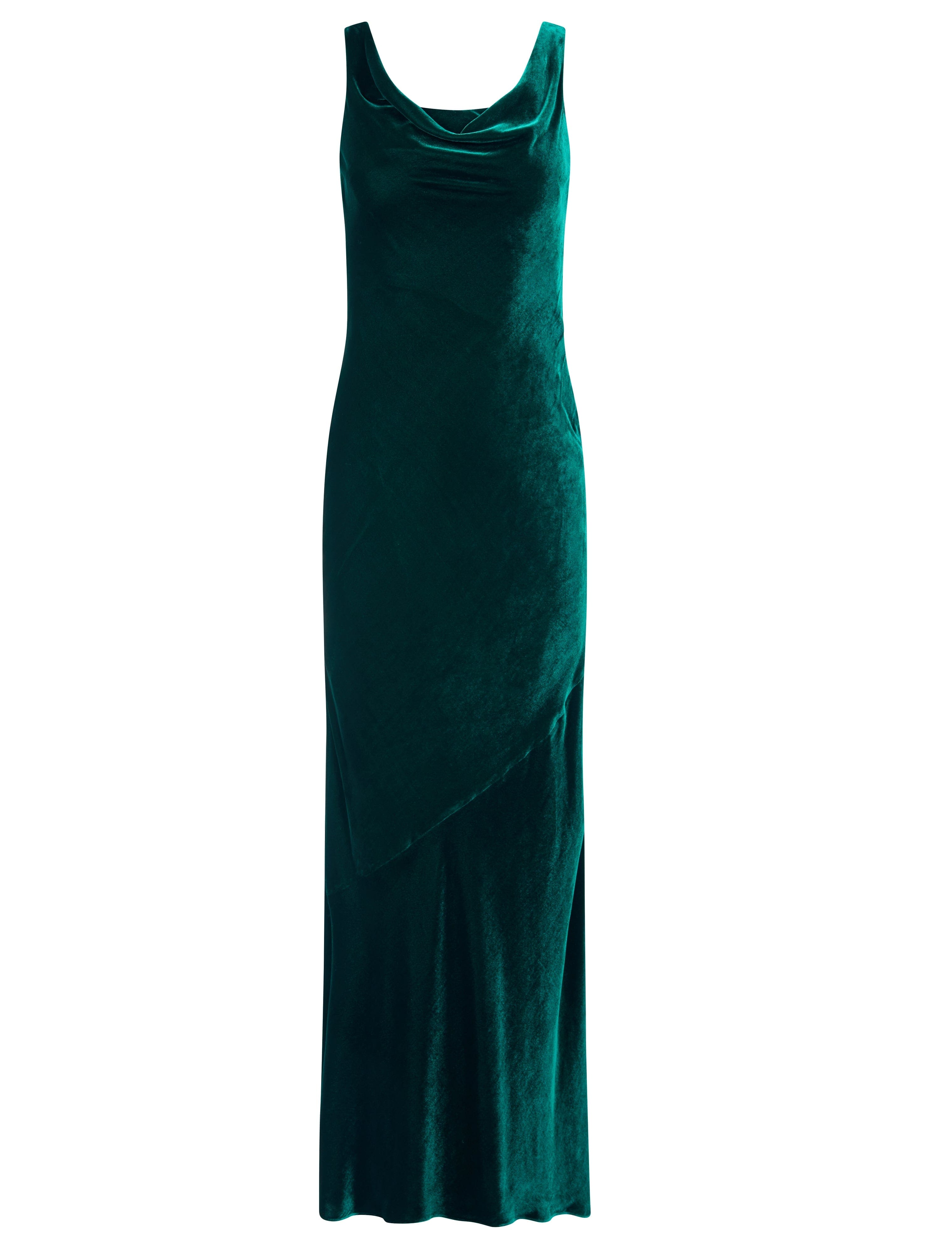 Asher Long Dress in Racing Green SALONI Asher Long Dress in Racing Green SALONI