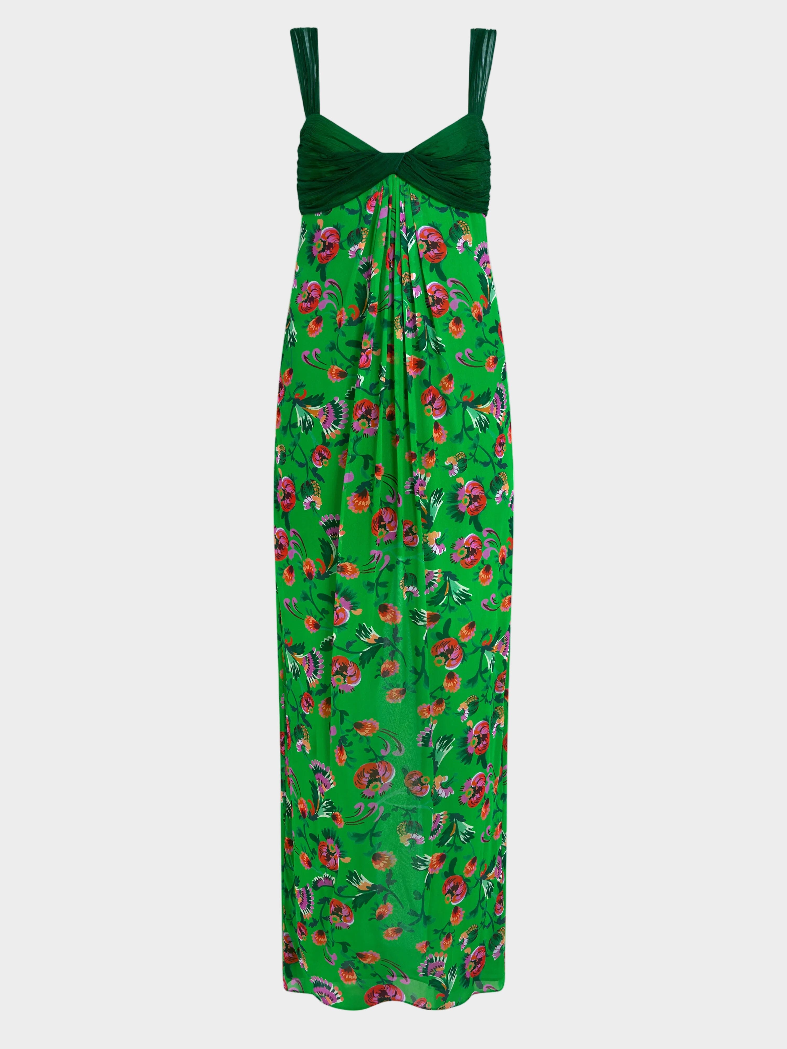 Chani Long Dress in Saffier Apple Verdian SALONI Chani Long Dress in Saffier Apple Verdian SALONI