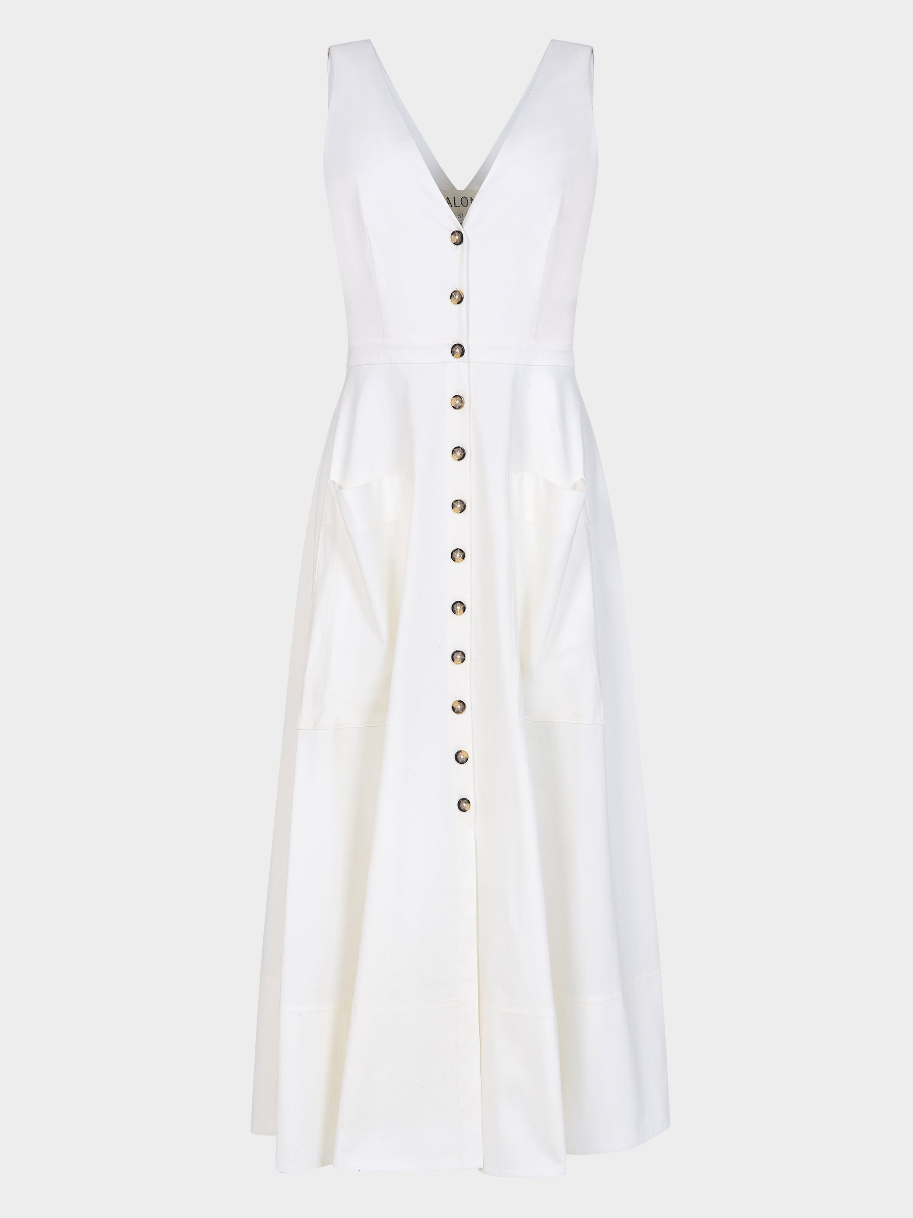 Zoey Cutout Dress in White – SALONI Zoey Cutout Dress in White – SALONI