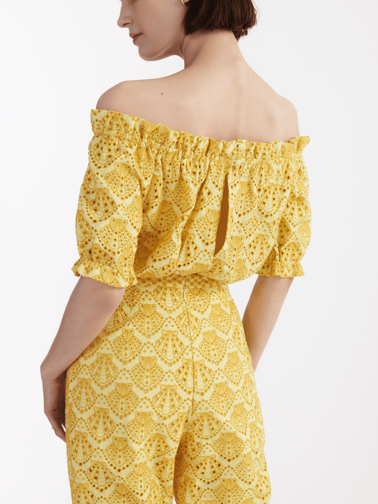 Load image into Gallery viewer, Juli Cotton Jumpsuit in Lemonade Yellow