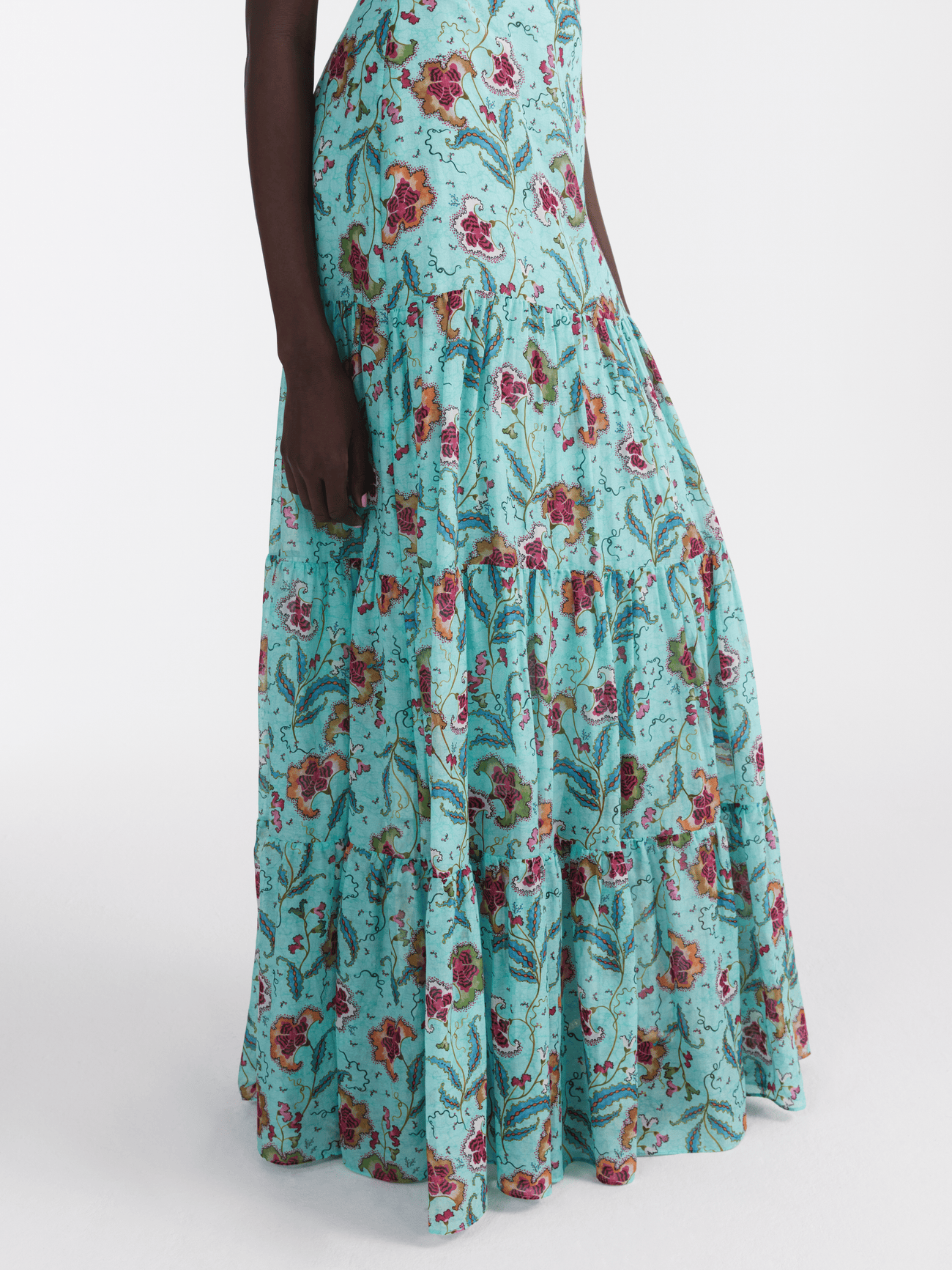 Load image into Gallery viewer, Isabel Long Skirt in Delemare Teal