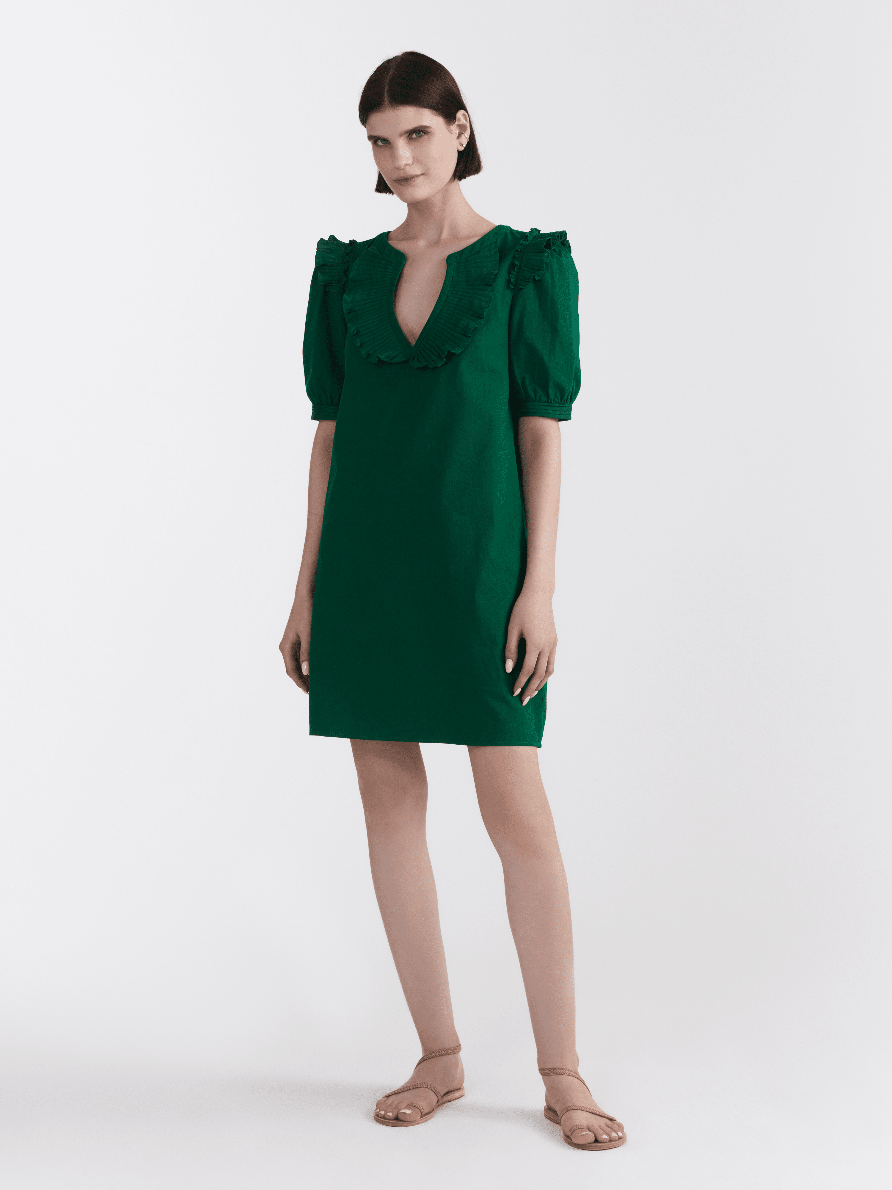 Marcie Dress in Emerald Green