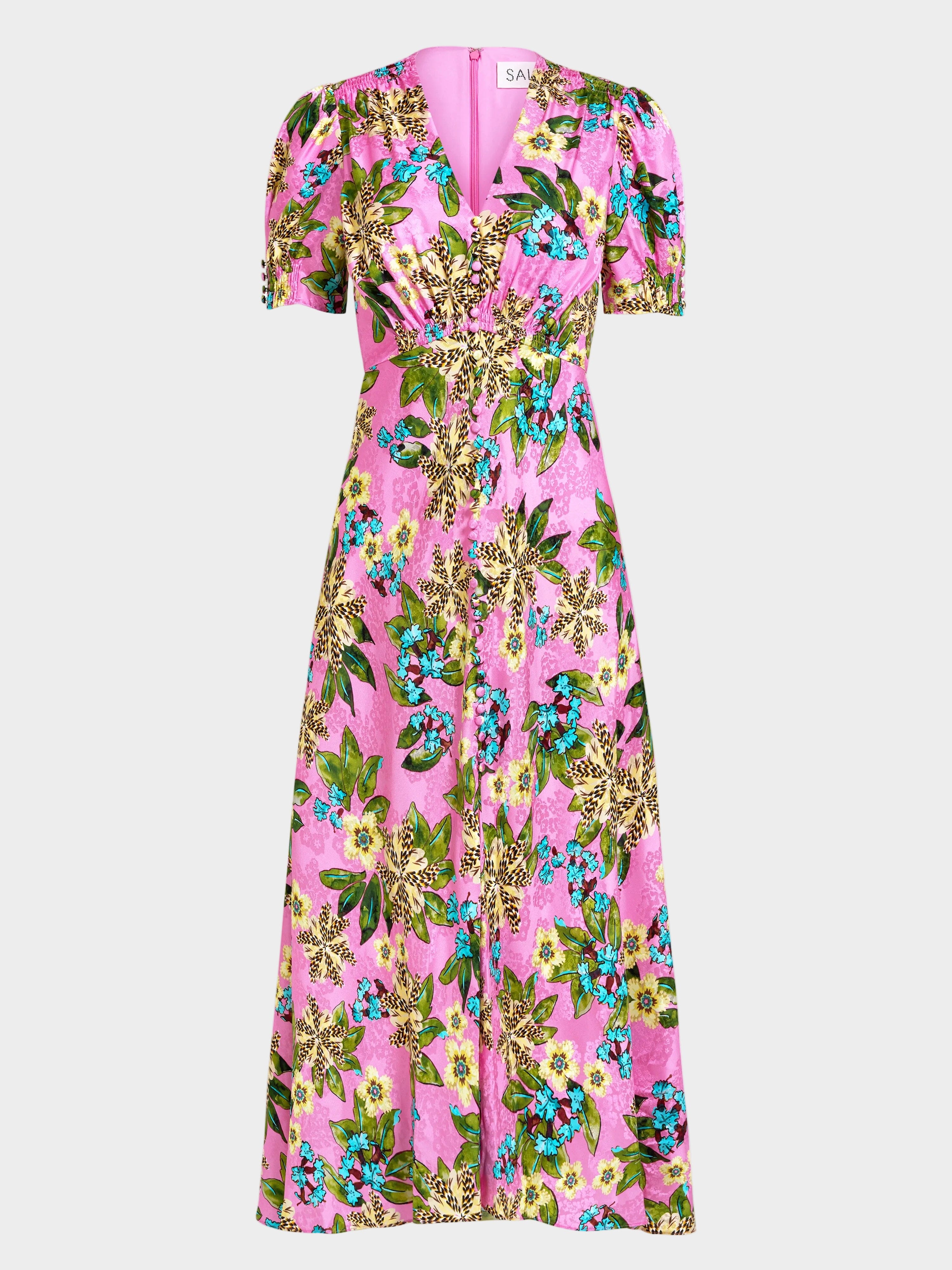Lea Long Dress in Fiori Peony Lea Long Dress in Fiori Peony