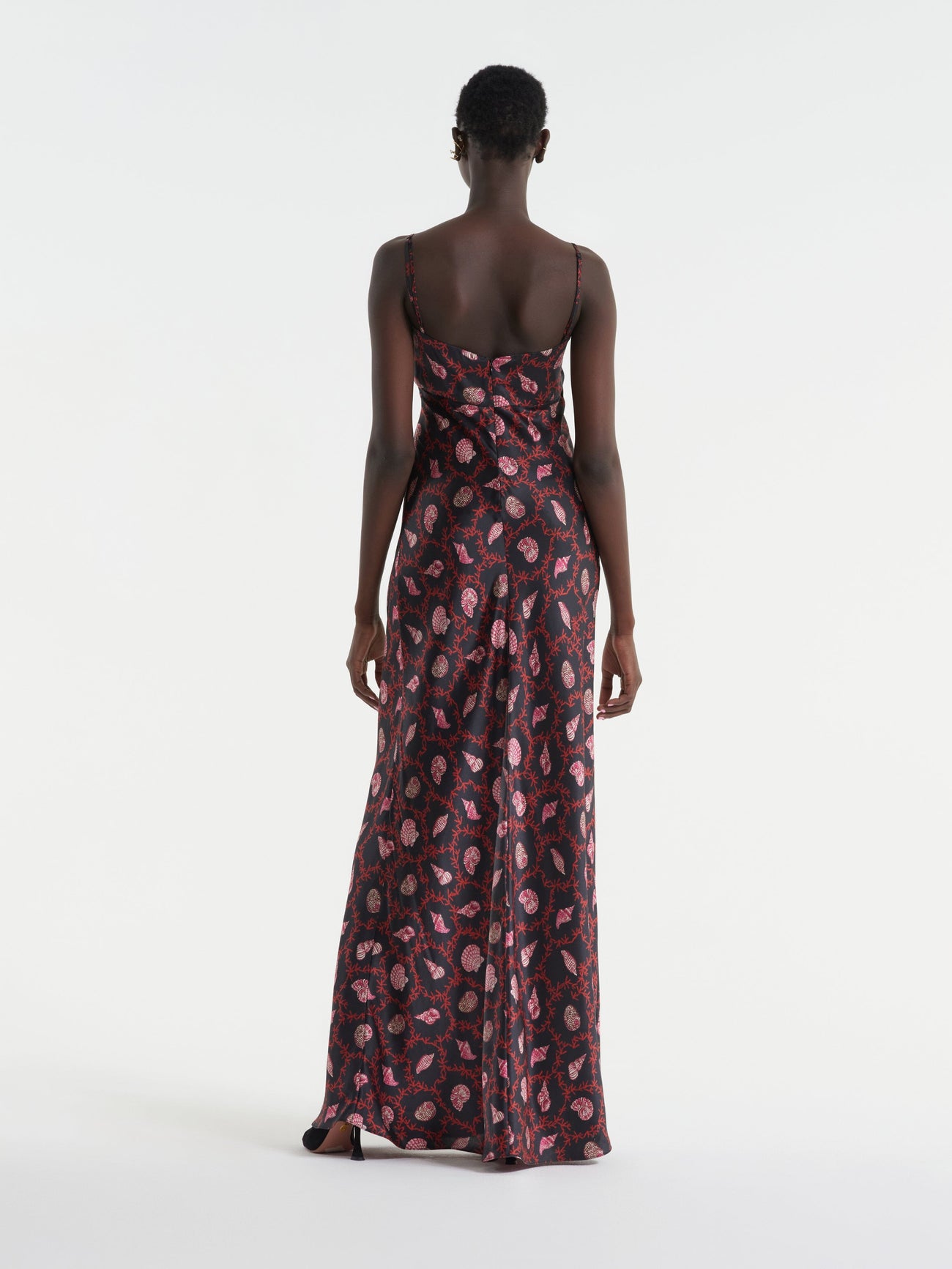 Load image into Gallery viewer, Mimi Long Dress in Coral Noir