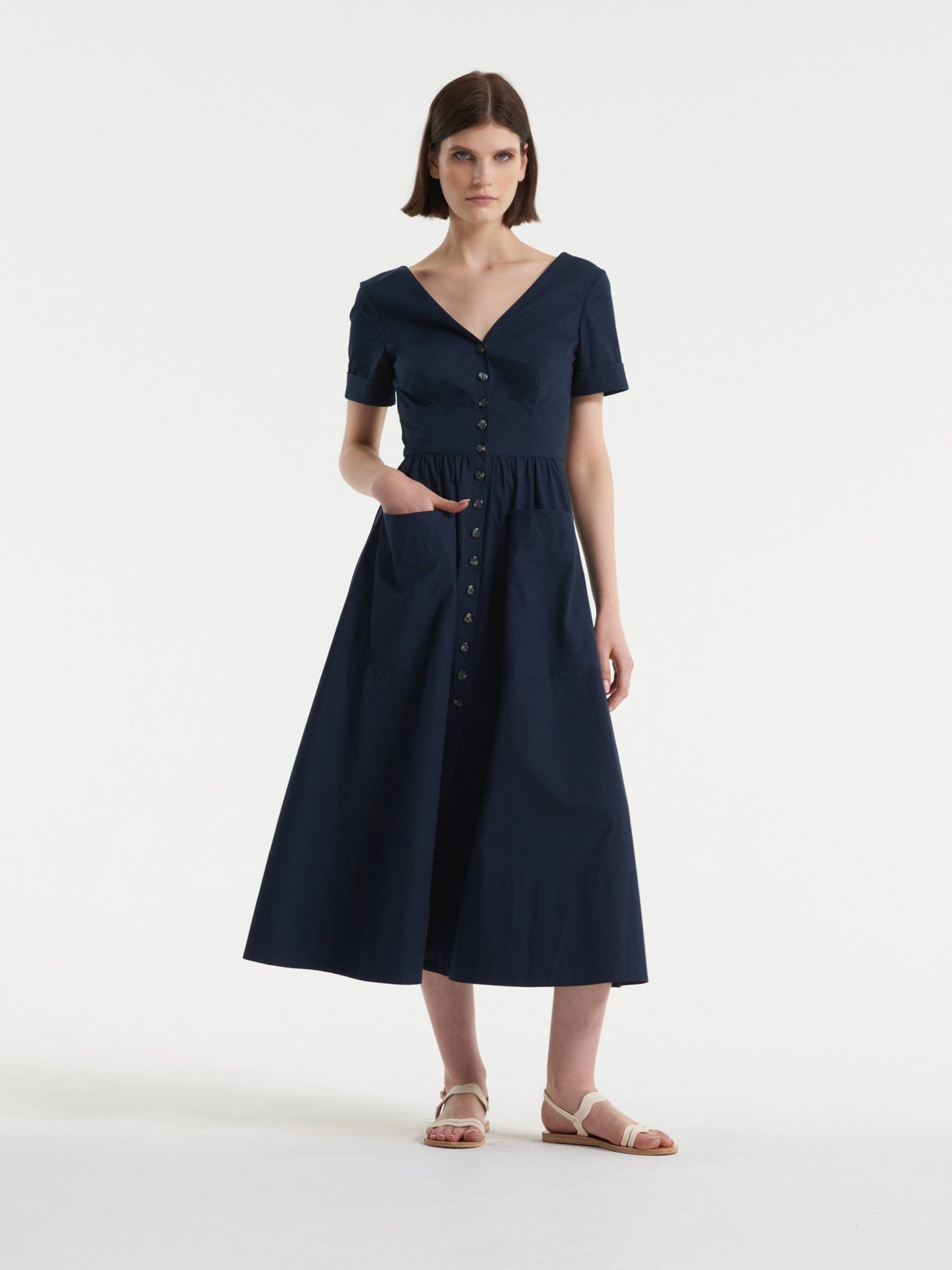 Load image into Gallery viewer, Luella B Dress in Navy