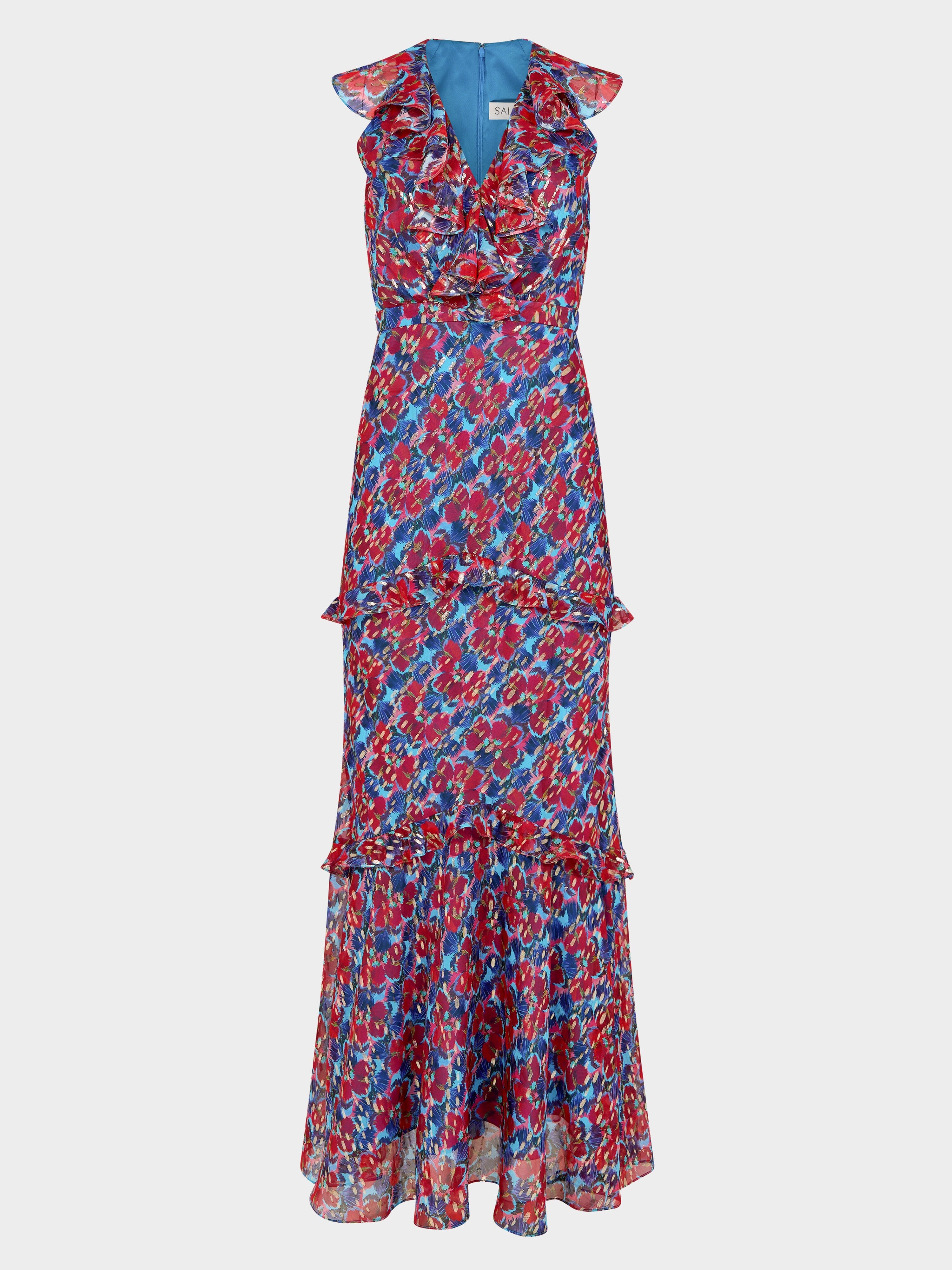 saloni rita short dress Rita Dress in Quail Sky SALONI