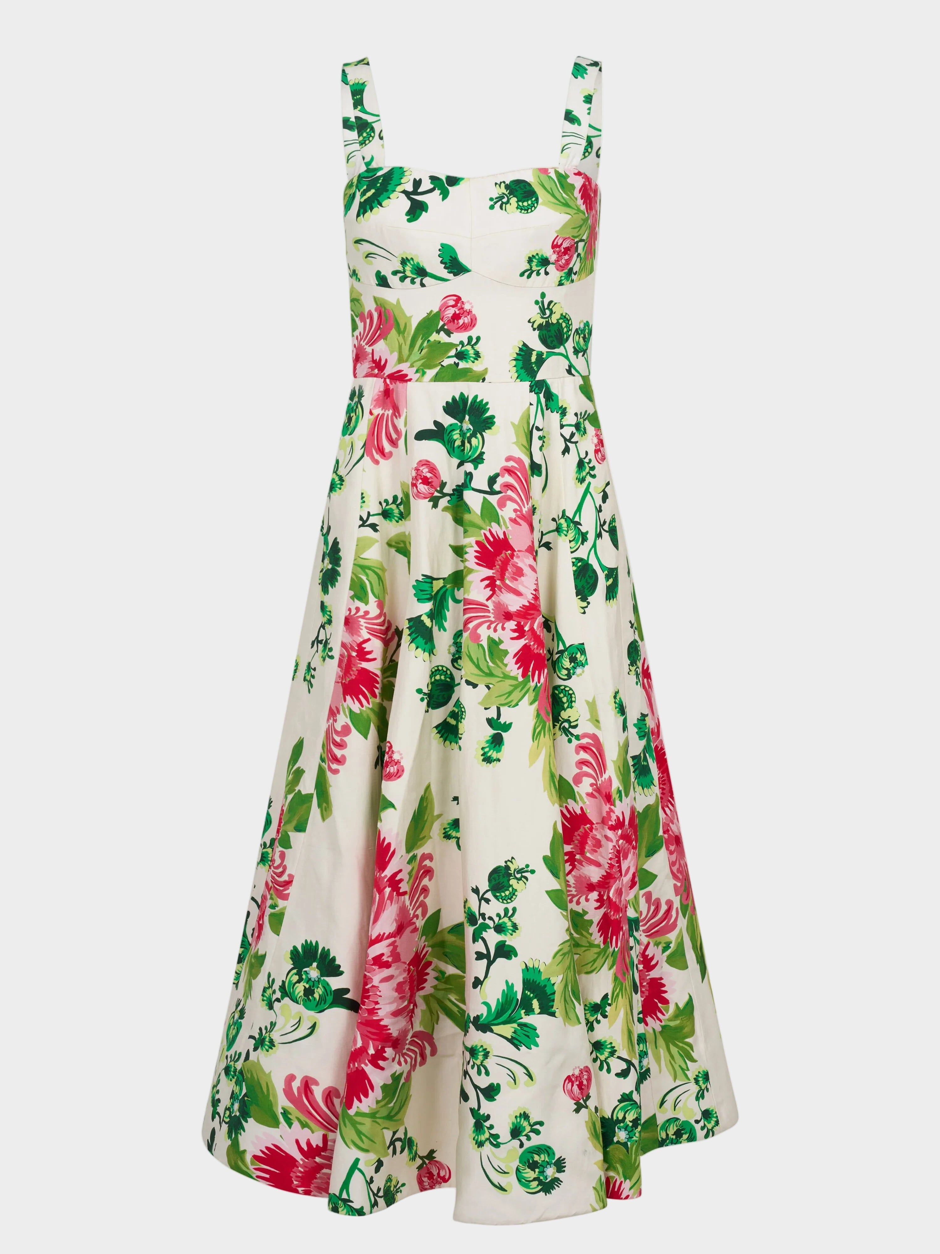 Saloni Saffier Bouquet Sabrina Midi Dress Saffier Bouquet / 6 Saloni Saffier Bouquet Sabrina Midi Dress Saffier Bouquet / 6