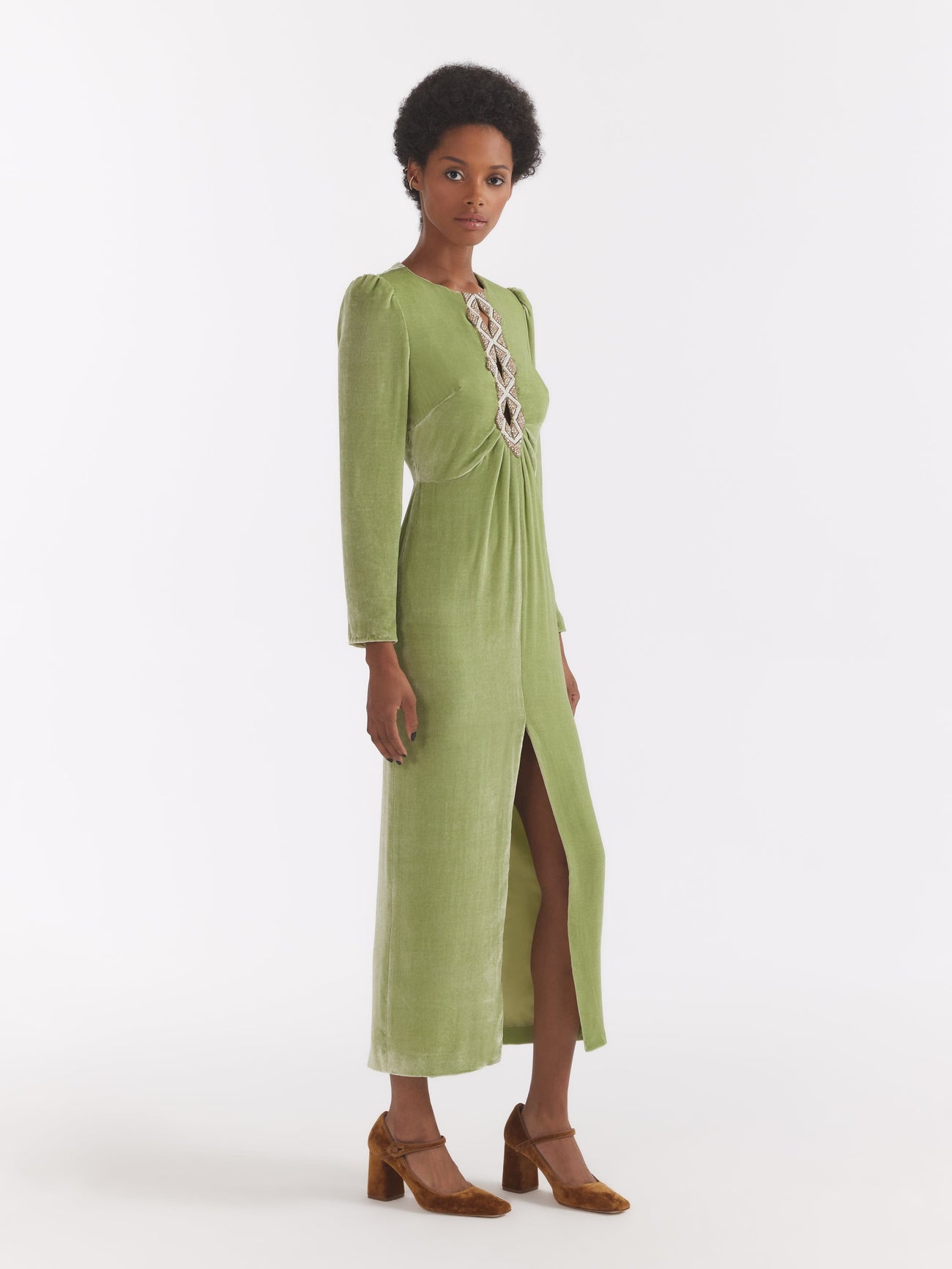Load image into Gallery viewer, Jinx C Dress in Light Jade