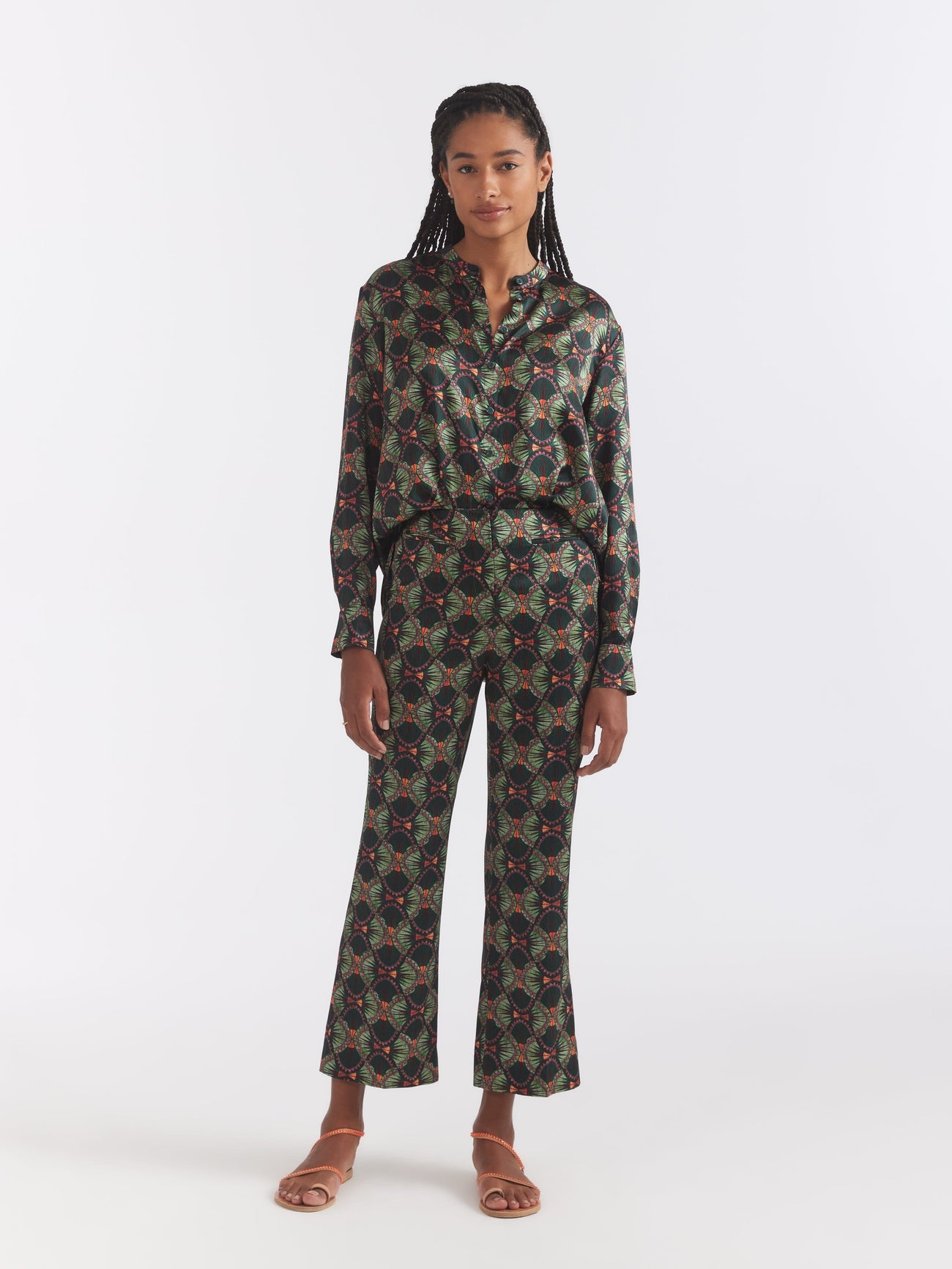 Load image into Gallery viewer, Capri Flute B Trouser in Myrtle