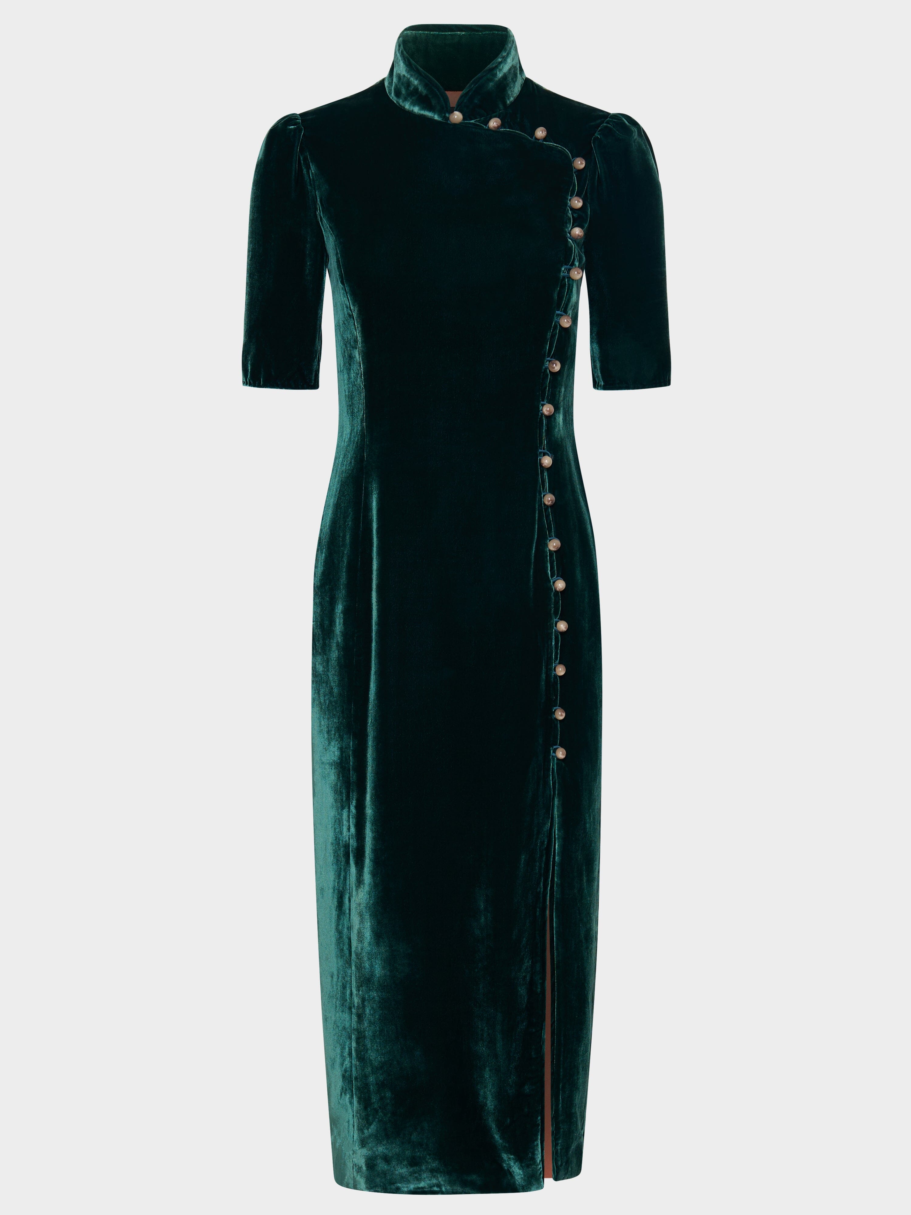 SALONI London - Venyx Taro Dress in Jade SALONI London - Venyx Taro Dress in Jade