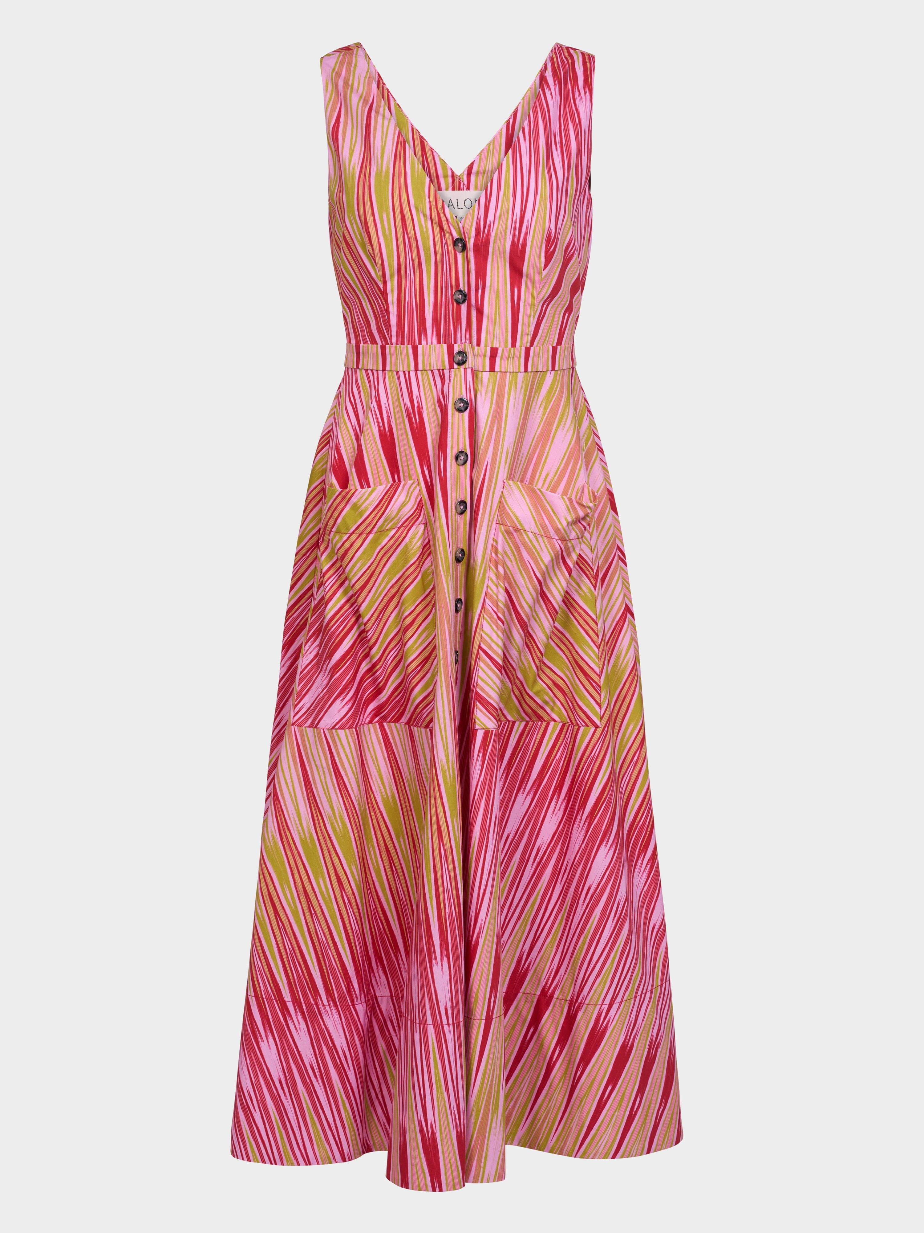 pink saloni dress Saloni London