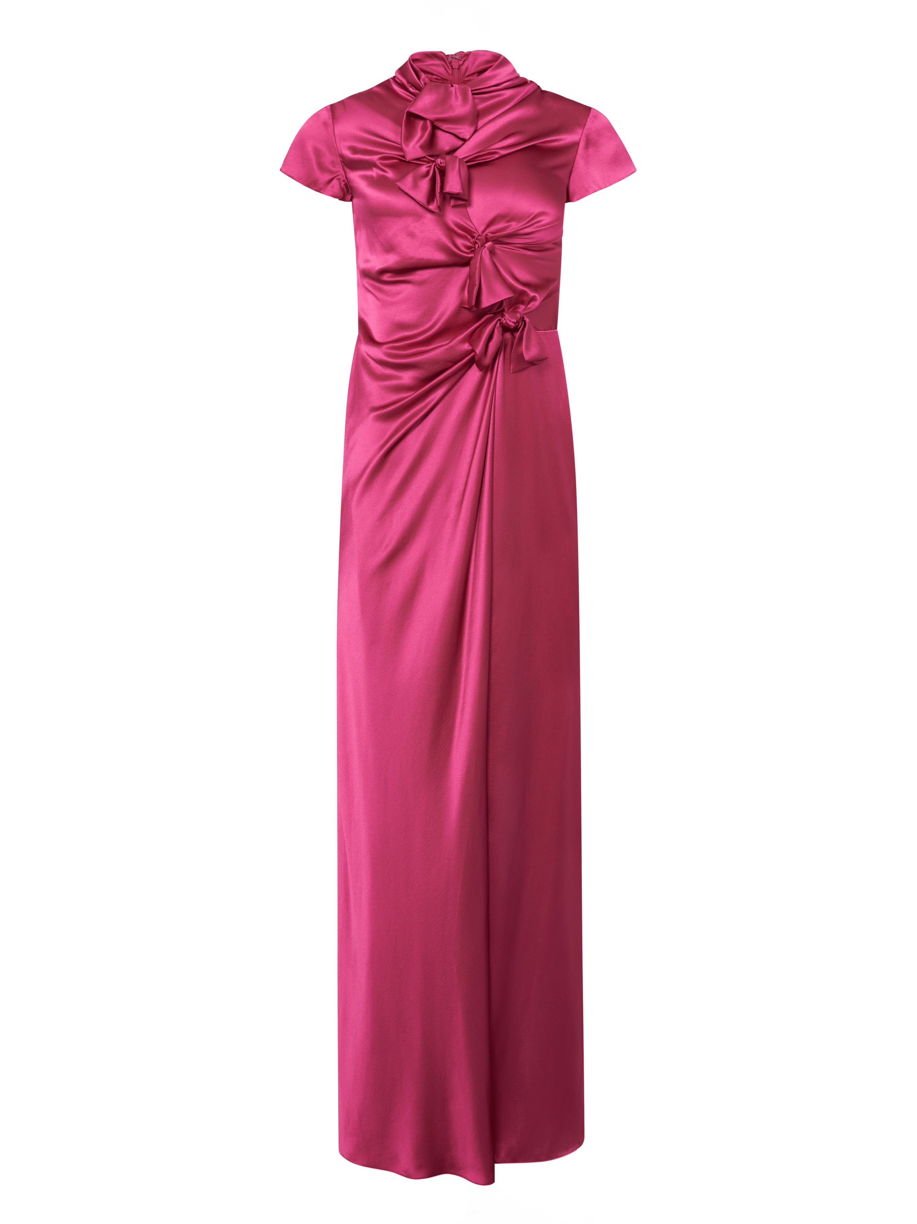 Kelly Long Dress in Pink Flambe