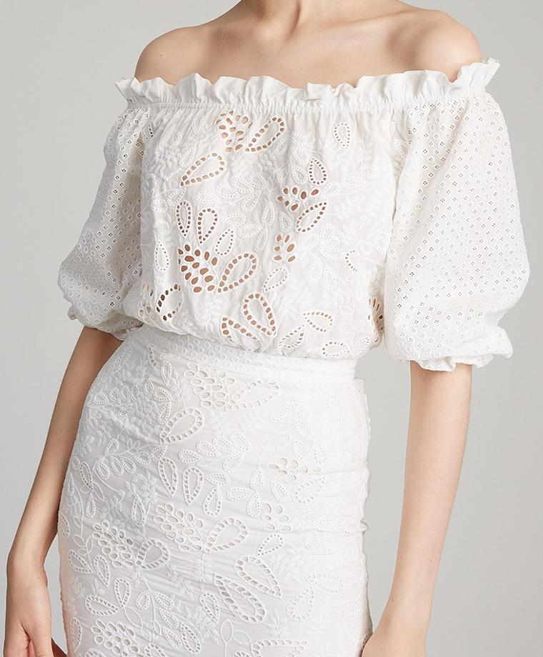 Load image into Gallery viewer, Grace Cotton Dress in White