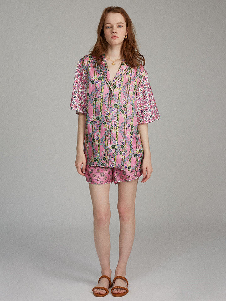 Load image into Gallery viewer, Dree Shirt in Verbena print