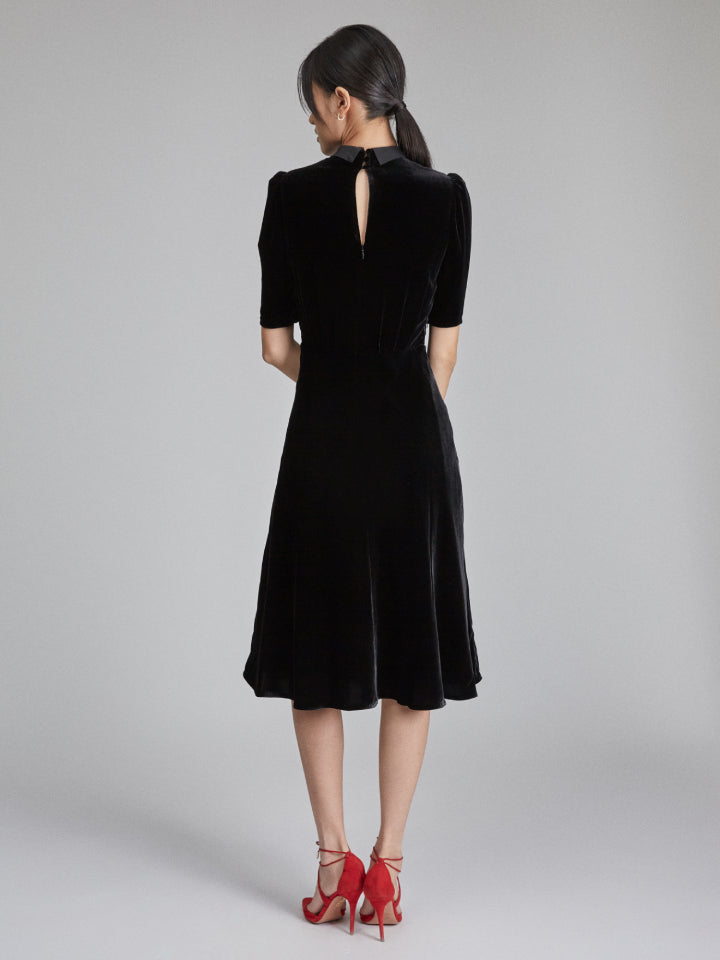 Load image into Gallery viewer, Dahlia Dress in Black