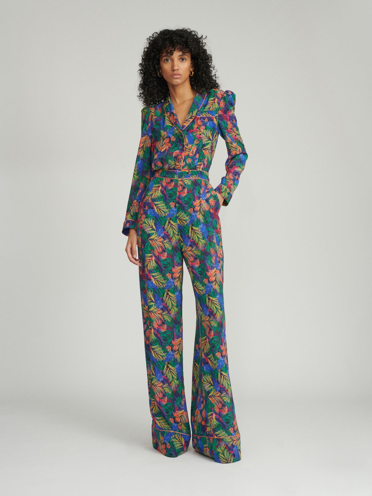 Load image into Gallery viewer, Lulu Jumpsuit in Feather Fern print