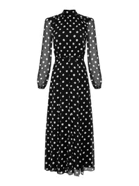 Jacqui B Dress in Mono Dot
