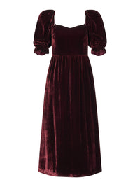 Rhea Dress in Burgundy