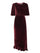 Vida Velvet Dress in Burgundy