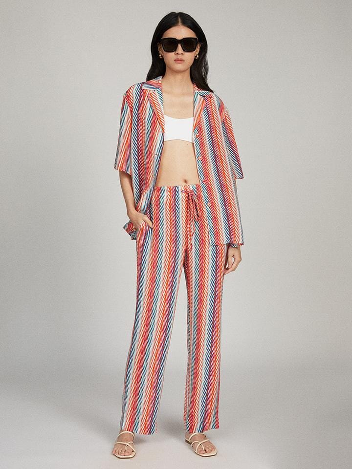 Paige-C Trouser in Candy Oblique print