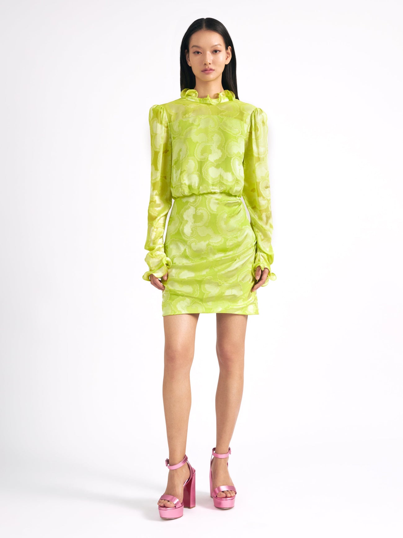 Load image into Gallery viewer, Rina B Dress in Lime
