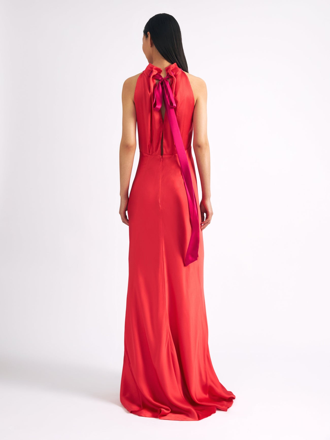 Load image into Gallery viewer, Michelle Dress in Hot Coral