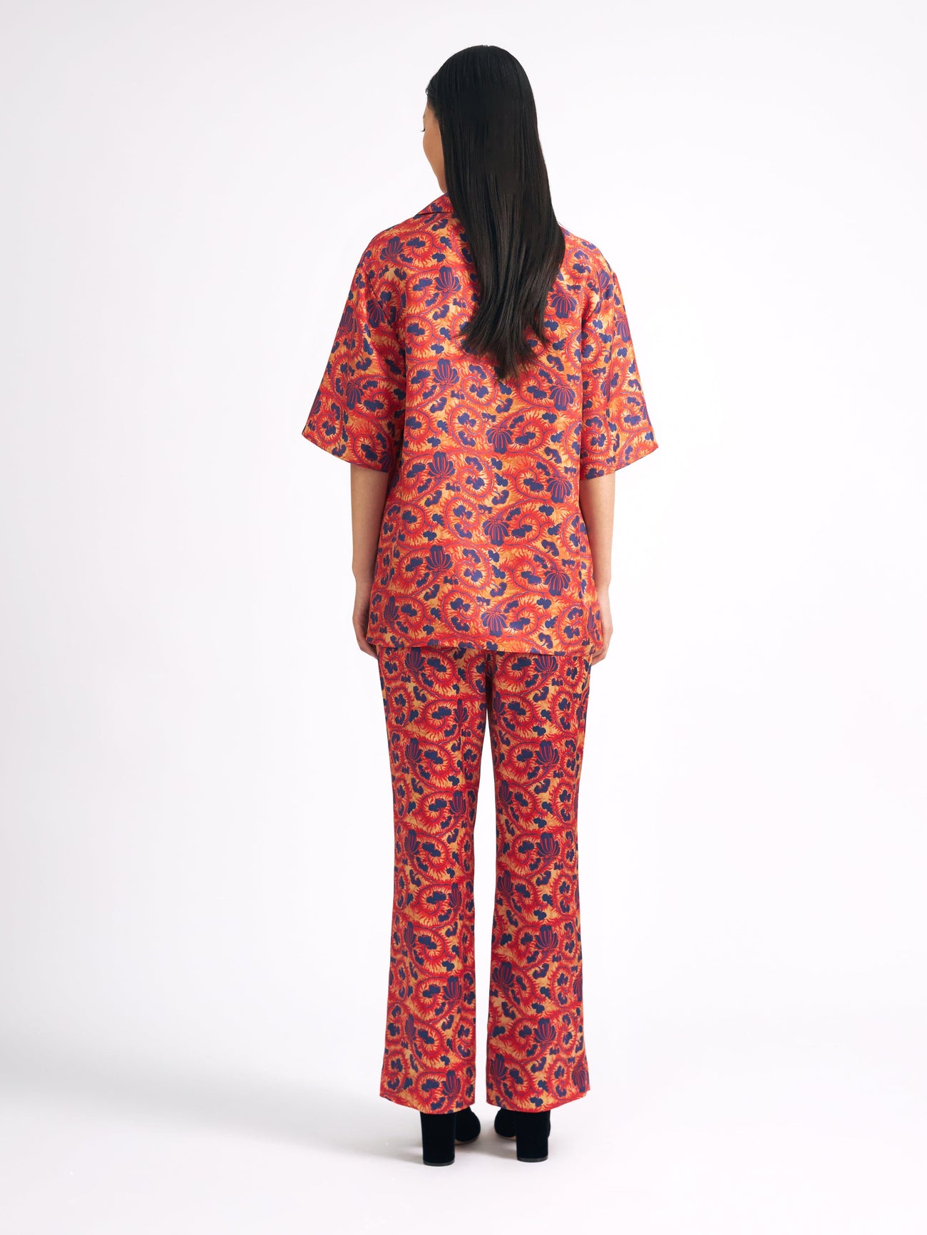 Load image into Gallery viewer, Capri Flute B Trouser in Harvest Coral