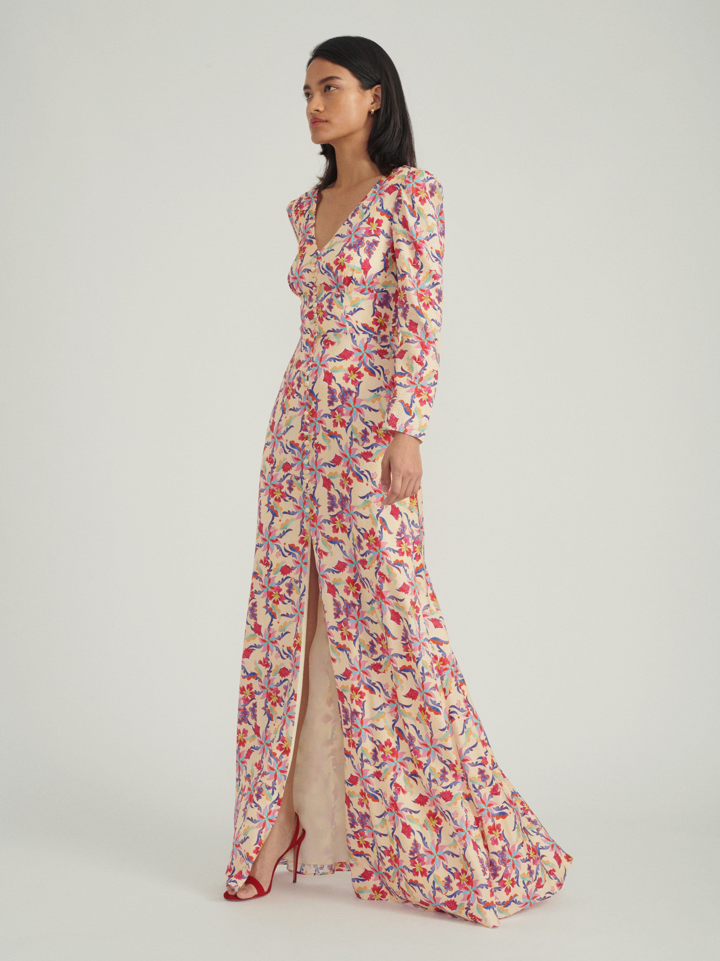 Margot B Long Dress in Freesia Bloom