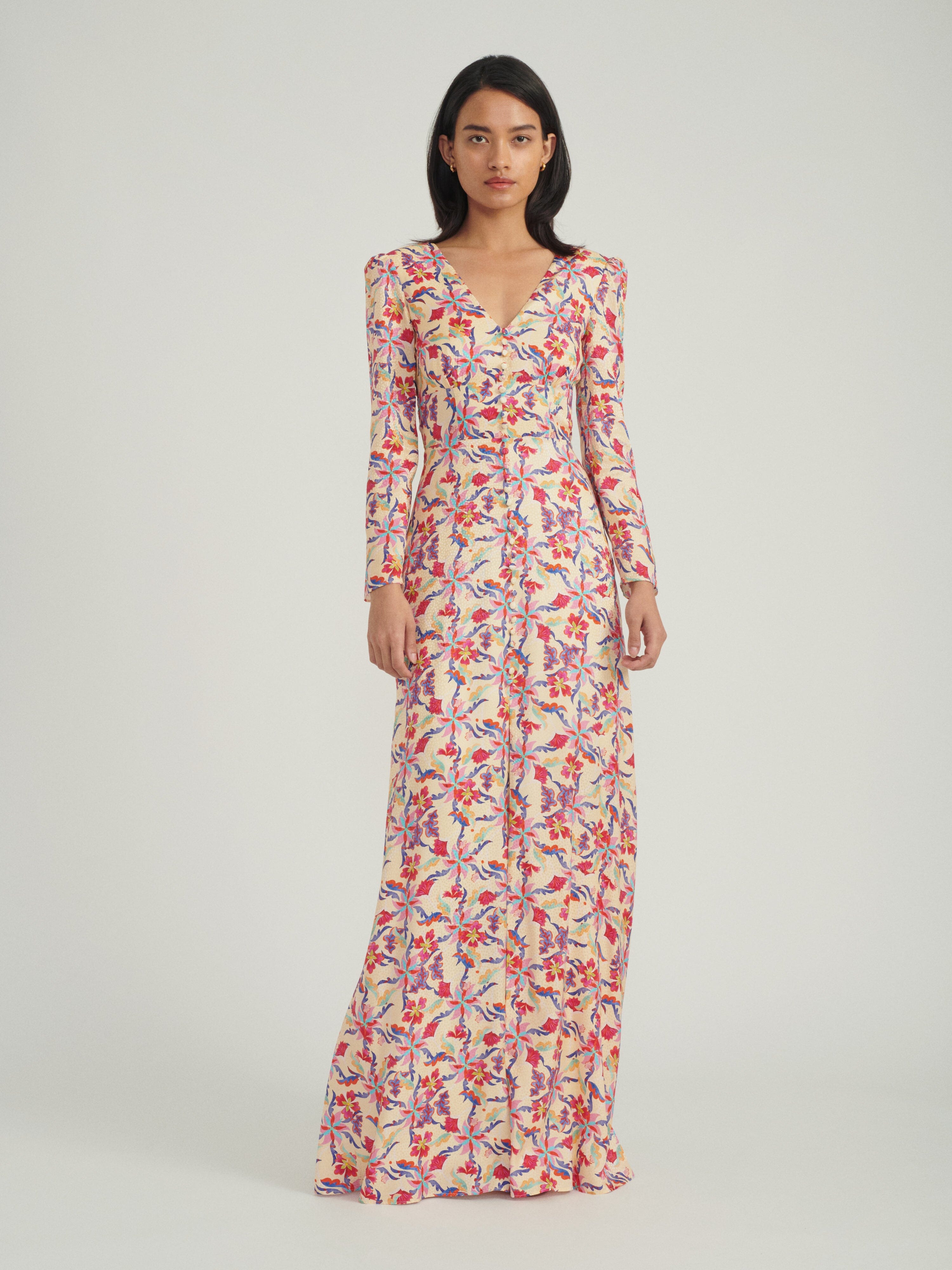 Margot B Long Dress in Freesia Bloom