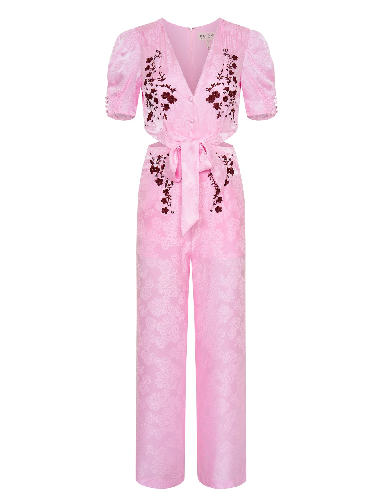 Load image into Gallery viewer, Lea Cutout Jumpsuit in Sugar Brandy Flowers
