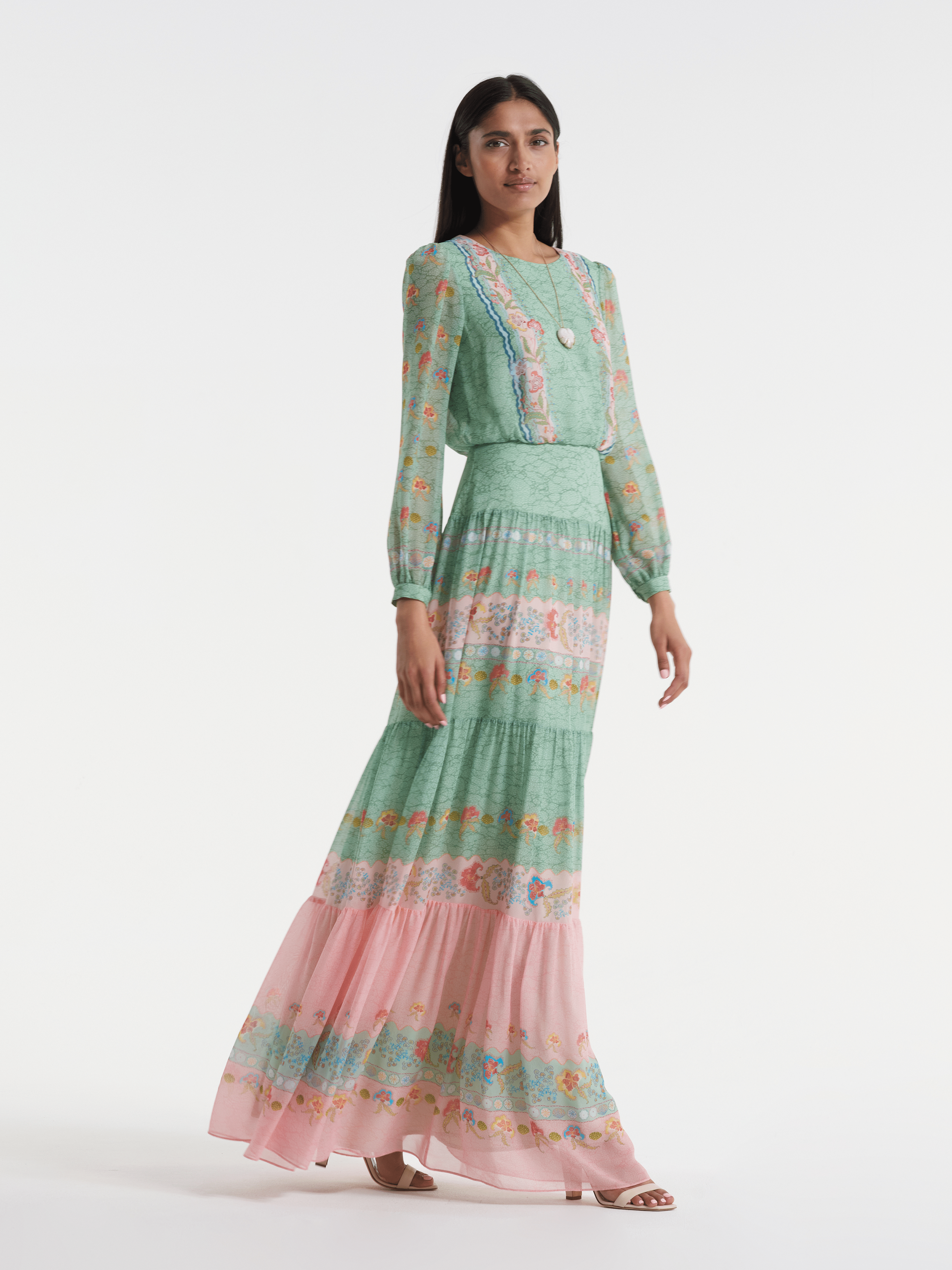 isabel maxi dress Isabel Halter Ruffle Chiffon Maxi Dress
