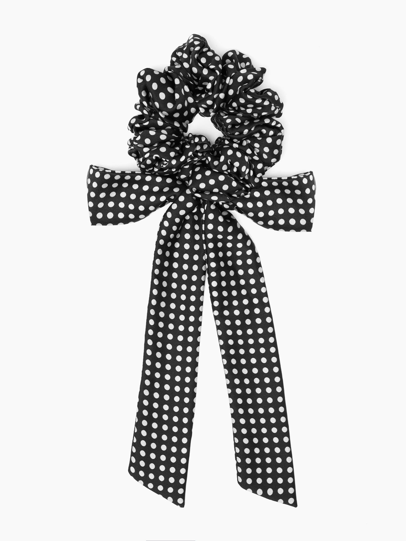 Load image into Gallery viewer, Bow Scrunchie in Mini Polka