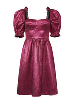 Rachel D Knee Dress in Metallic Pink