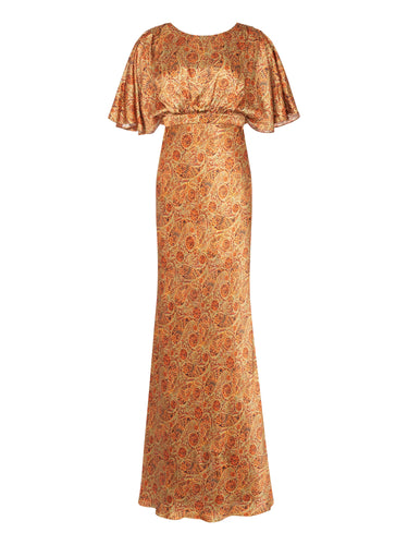 Winona Dress in Copper Paisley