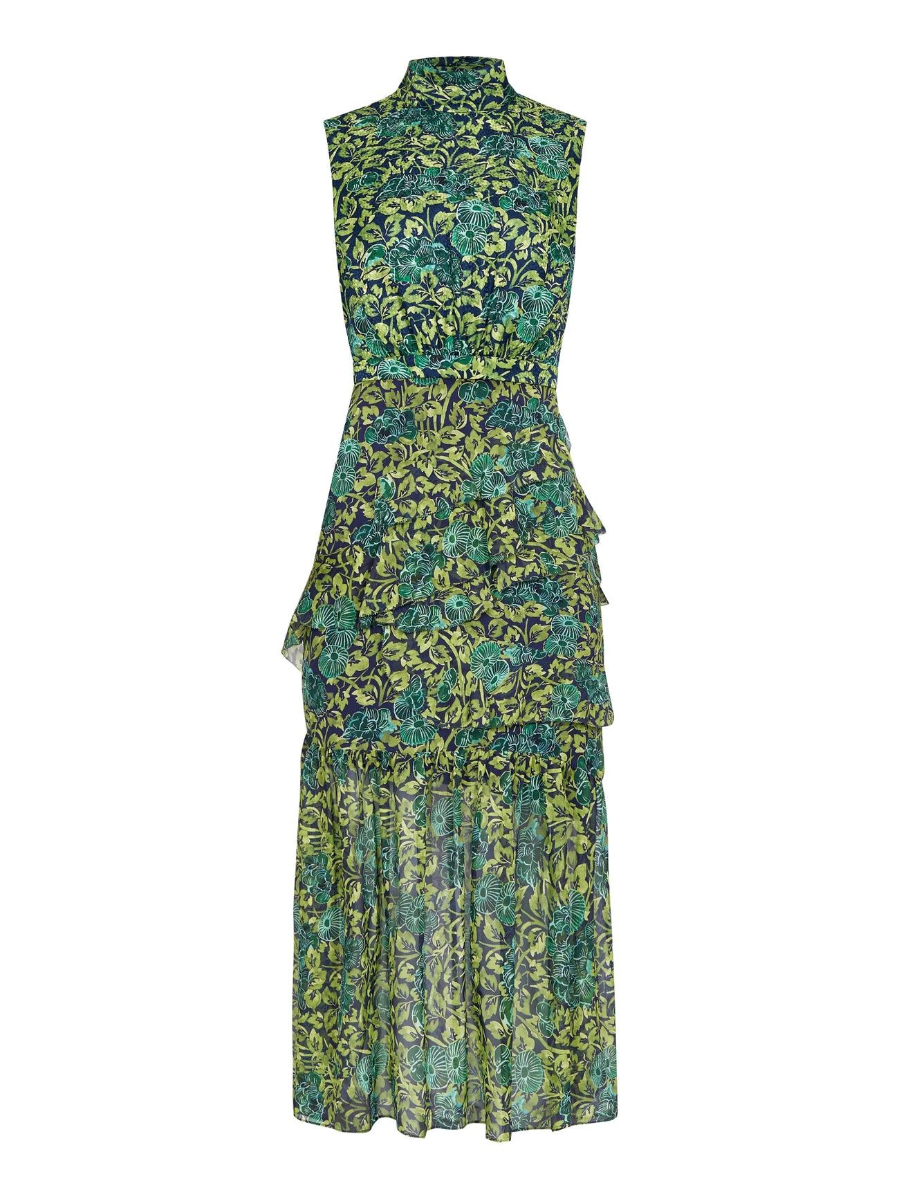 Load image into Gallery viewer, Fleur Ruffle Dress in Woodland