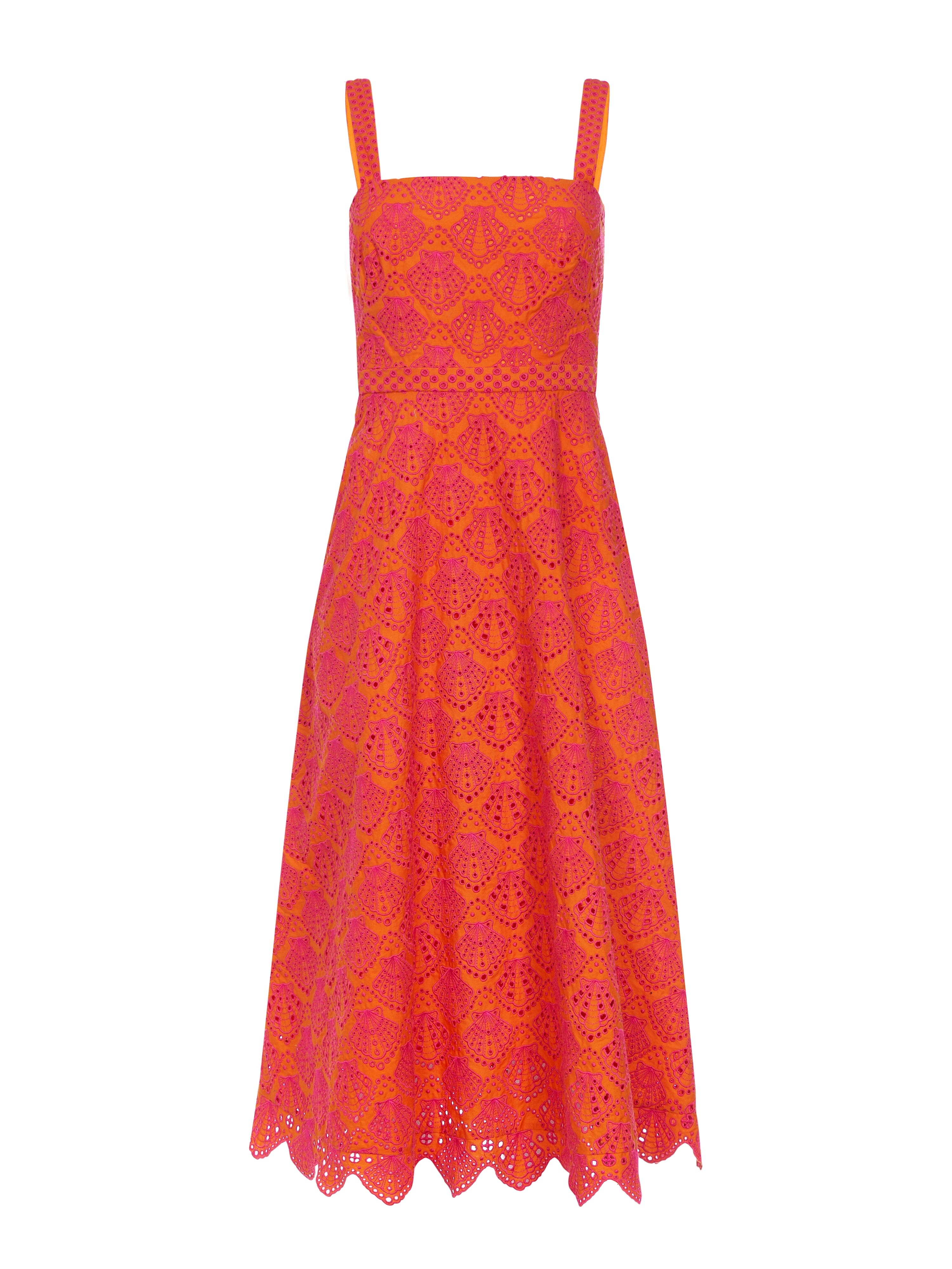 Aubrey Dress in Orange Berry