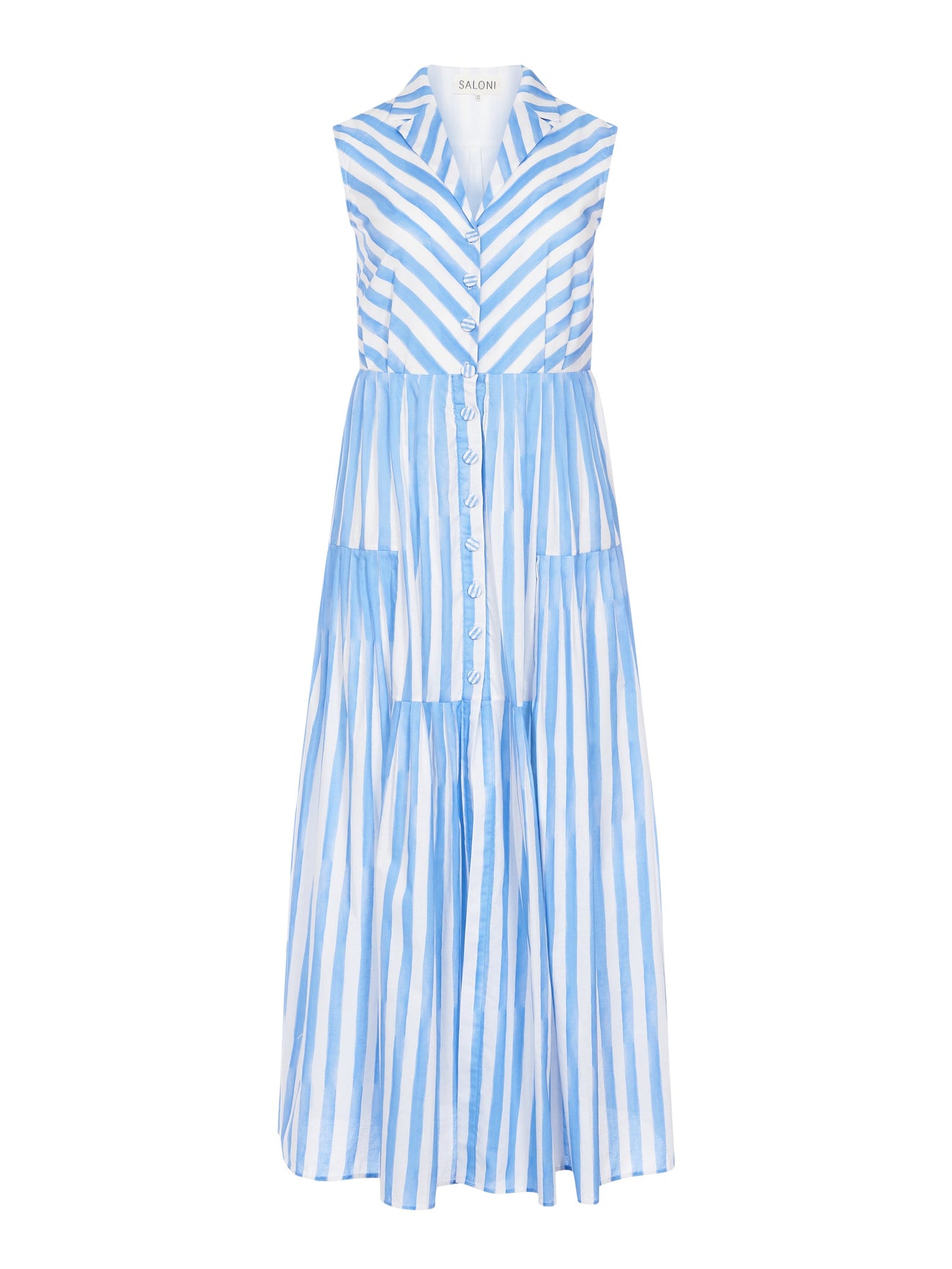 Load image into Gallery viewer, Arya B Dress in White Stripe