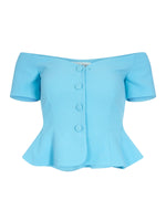Clementine Top in Cloud Blue