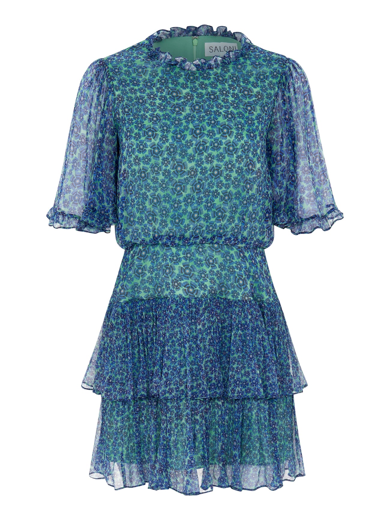 Load image into Gallery viewer, Ava D Dress in Acacia Teal Small