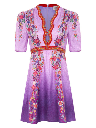 Tabitha Mini Dress in Zinnia Gradient