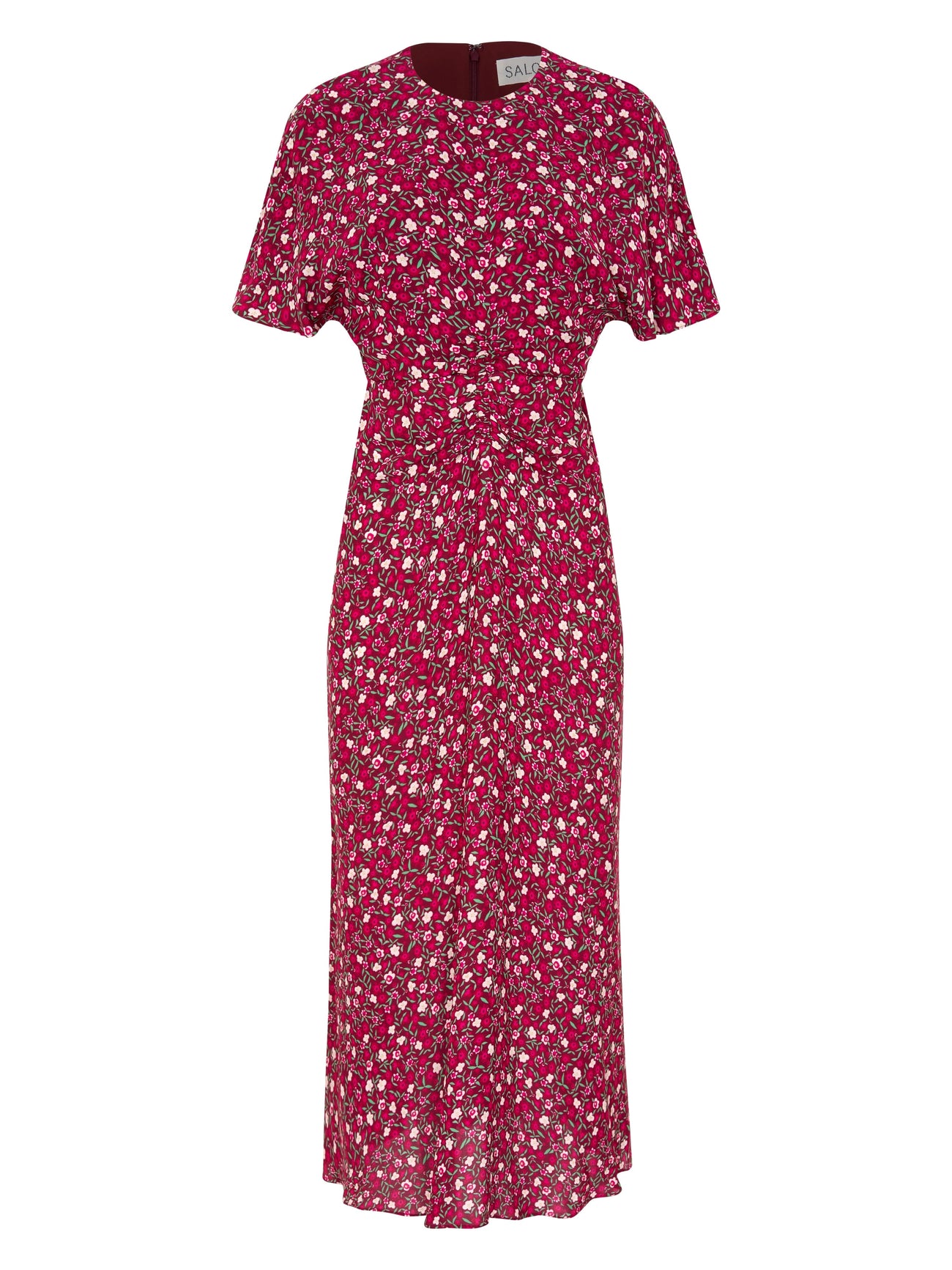 Load image into Gallery viewer, Marta Dress in Busy Lizzie Wineberry