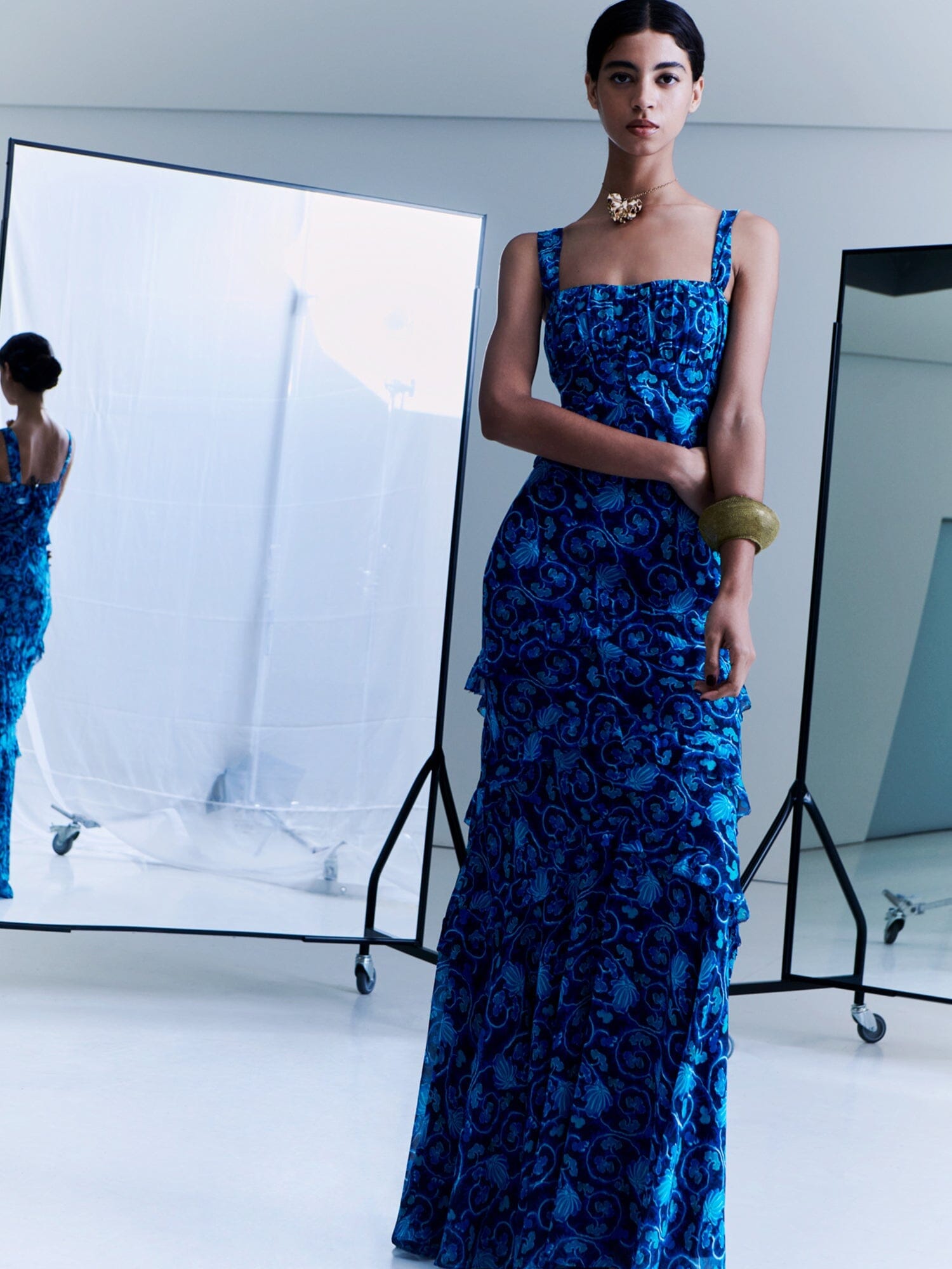 Chandra Dress in Harvest Midnight