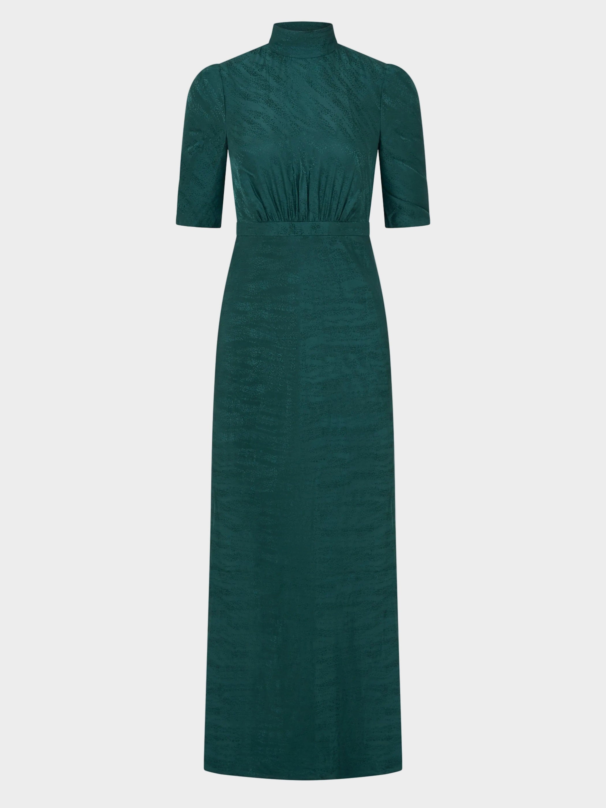 Adele B Dress in Forest Green