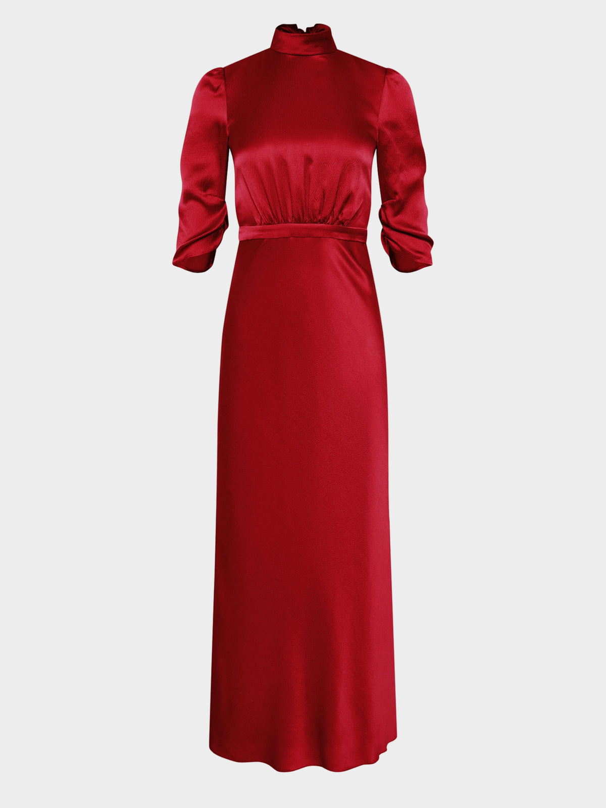 Adele Dress in Garnet Red