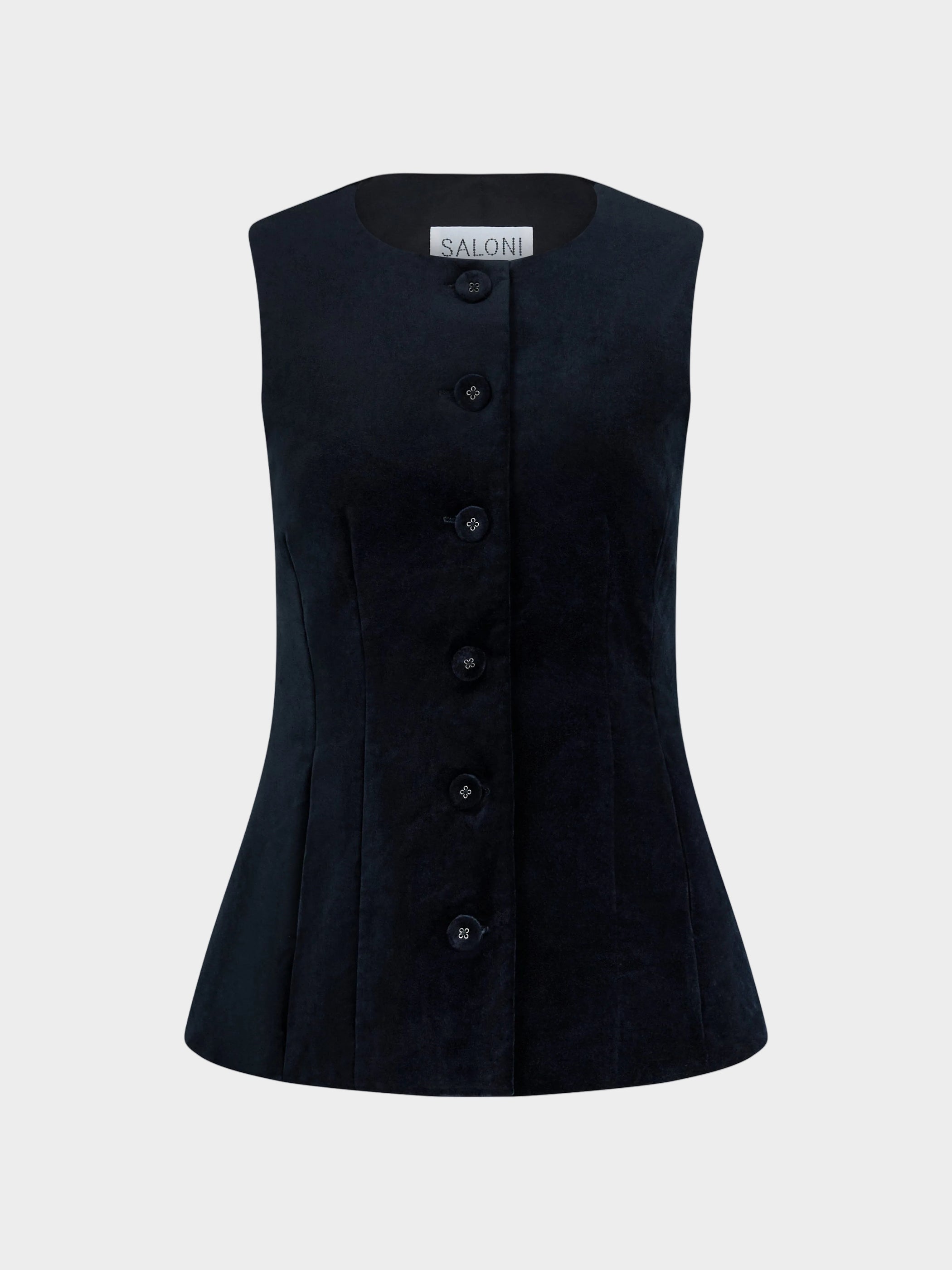 Alia Waiscoat in Black