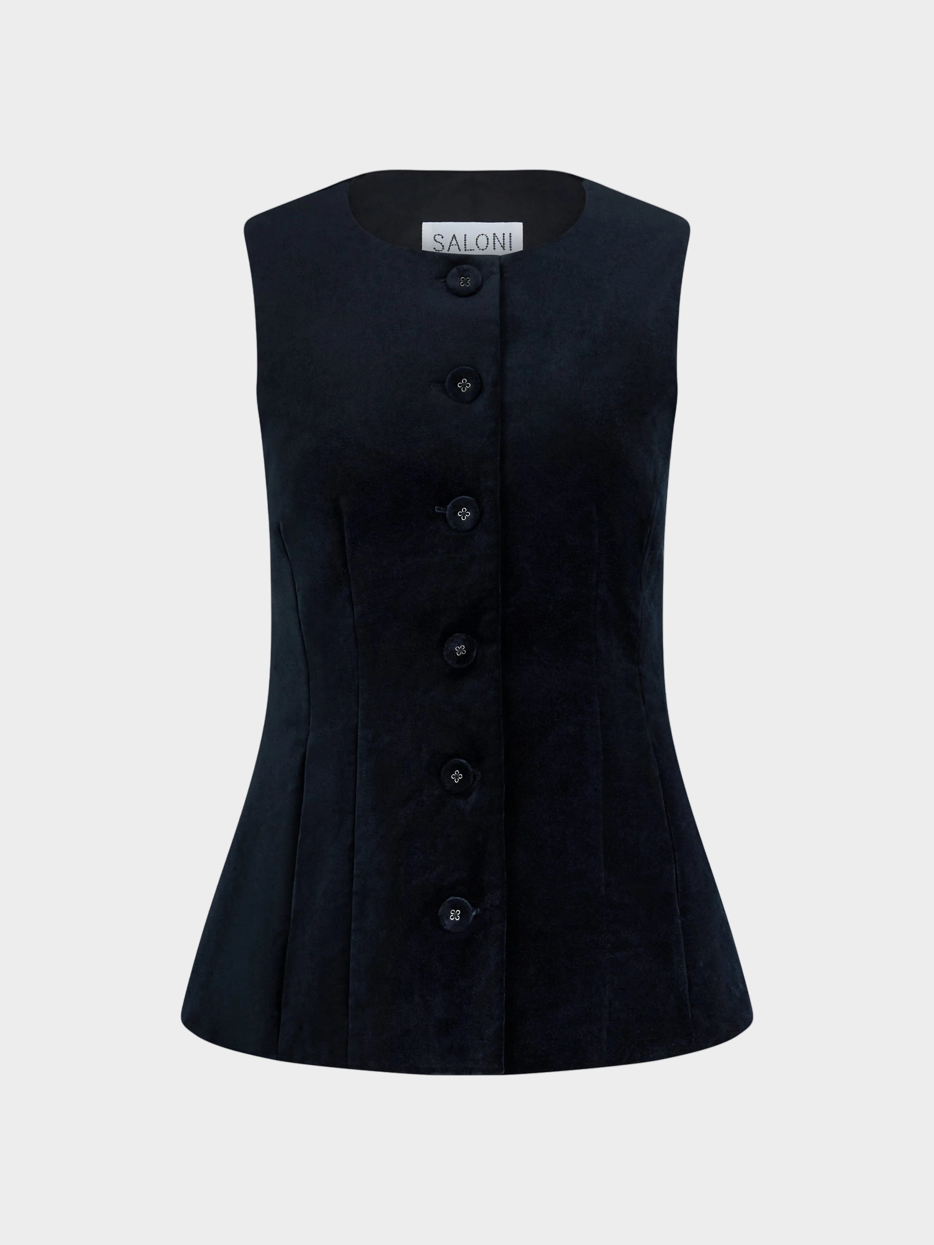 Alia Waiscoat in Black